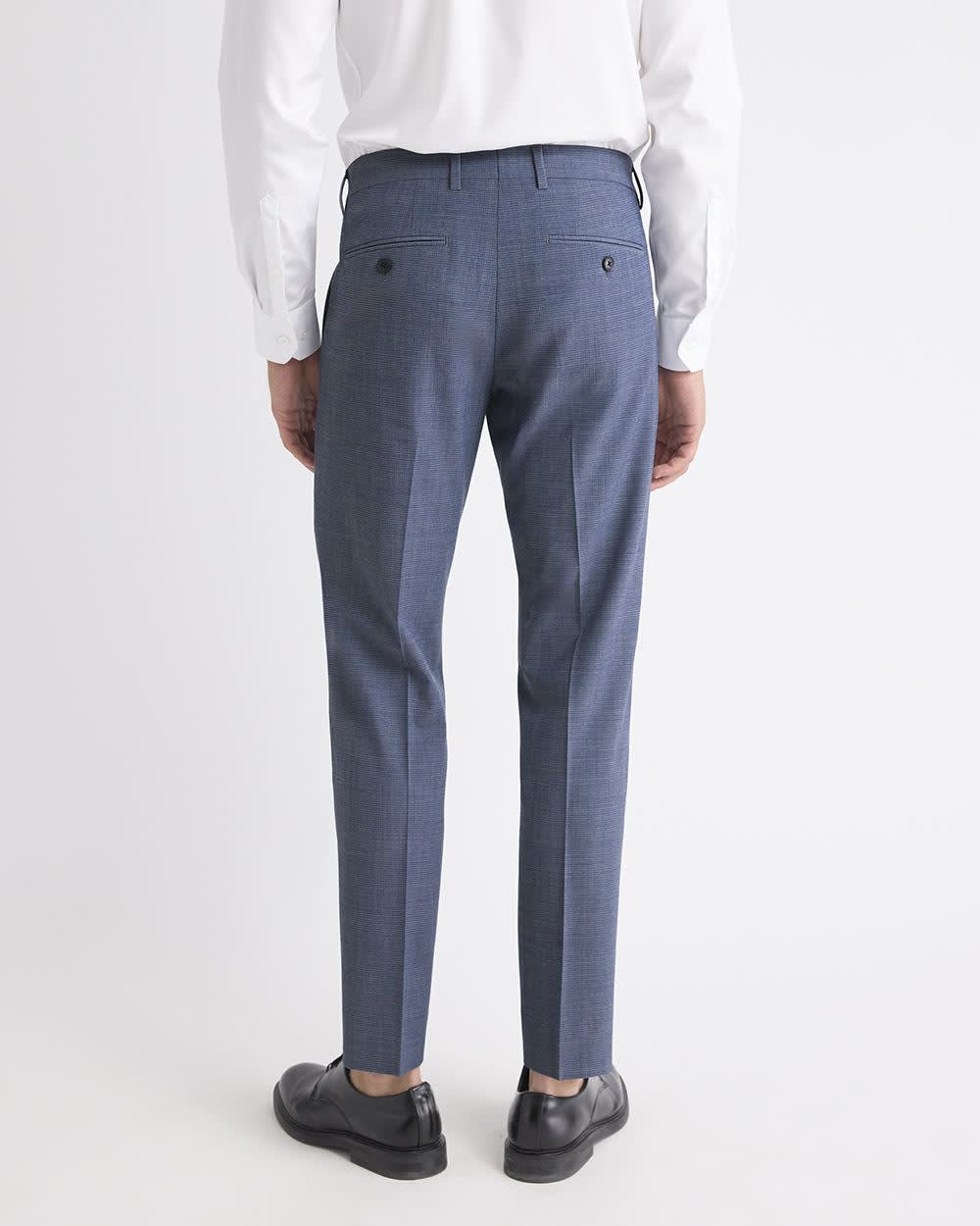 Slim-Fit Wool Check Suit Pant - Image 3