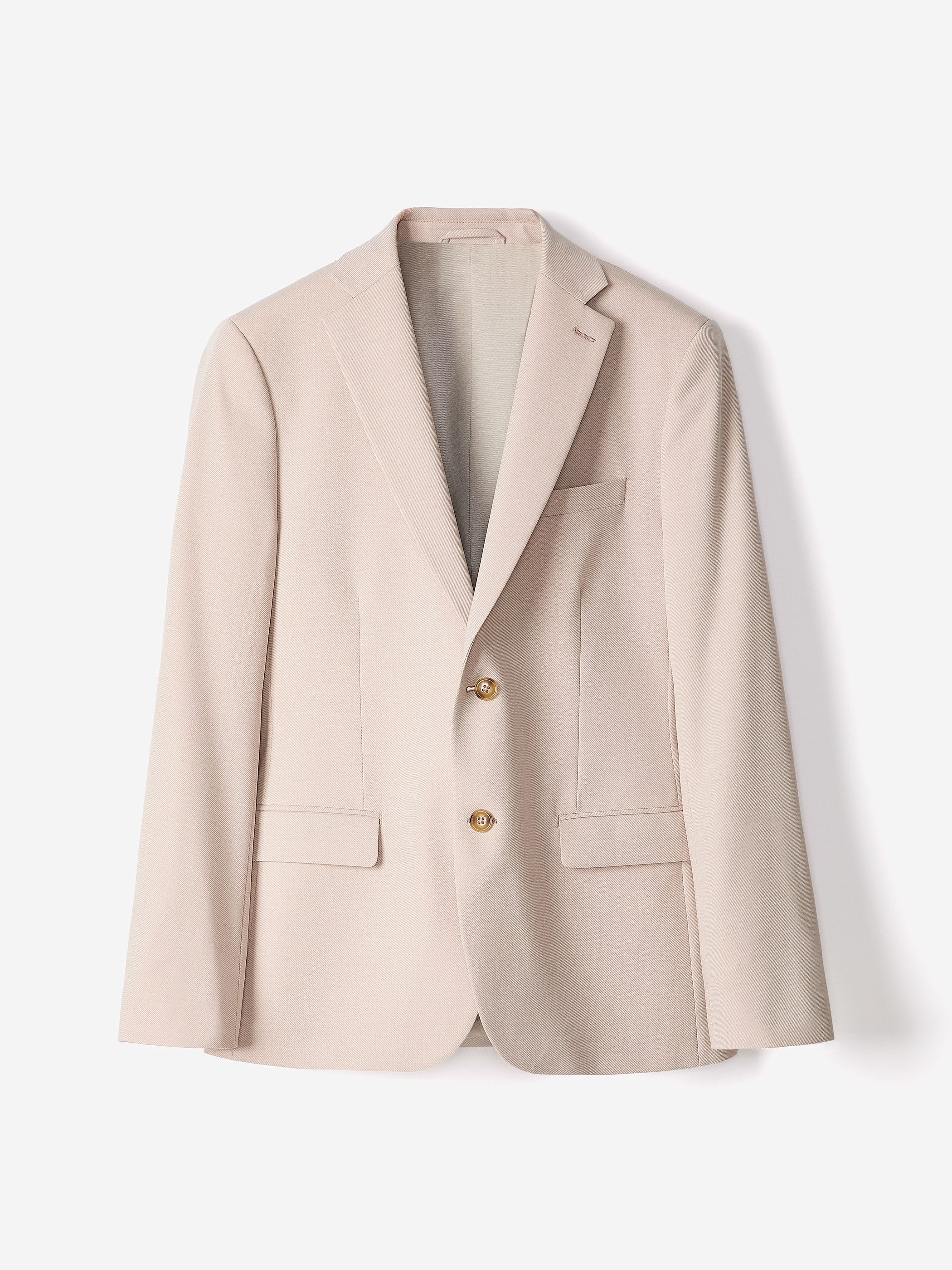 Slim-Fit Light Pink Suit Blazer - Image 6