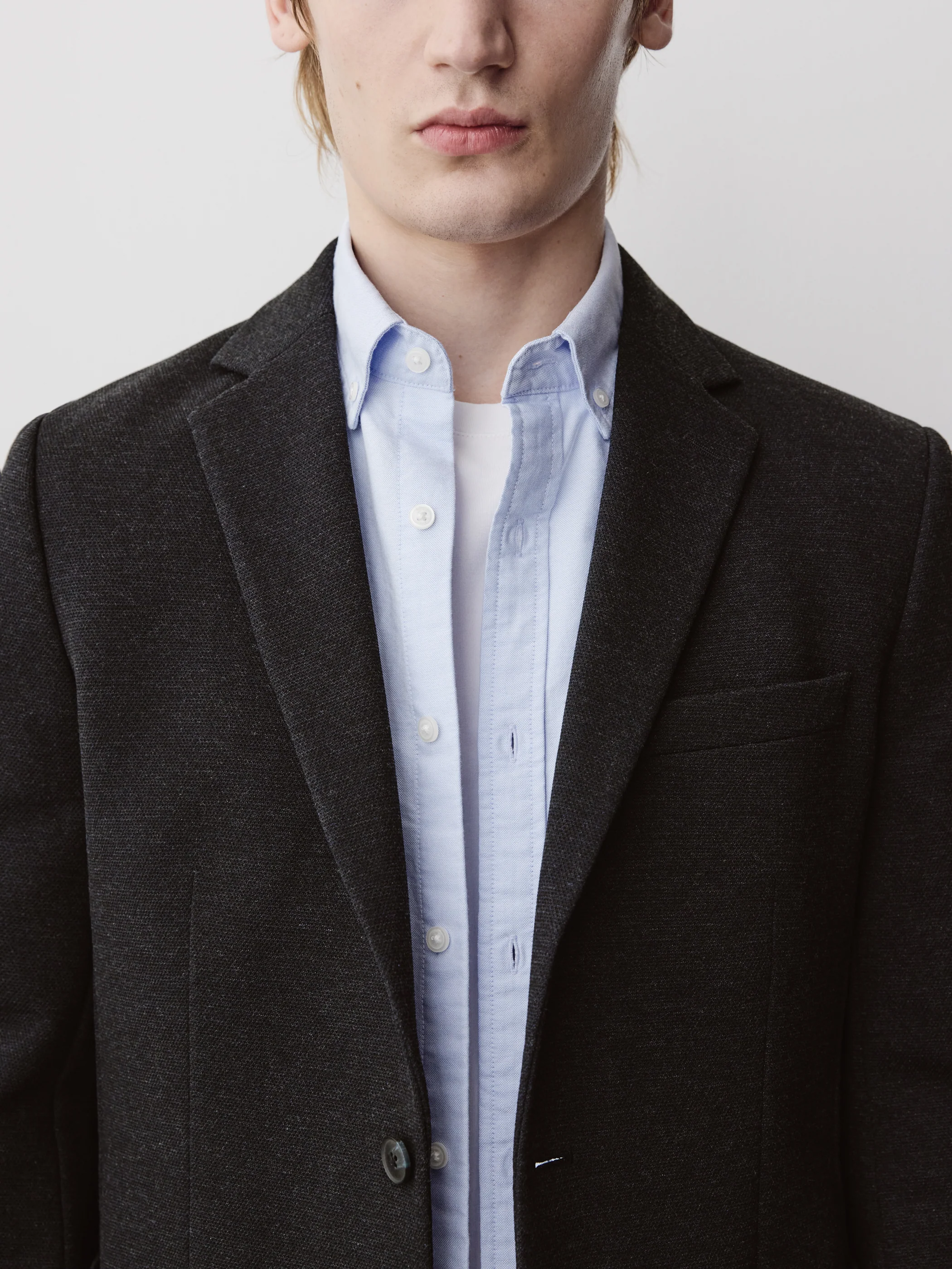 Slim Fit Knit Blazer - Image 14