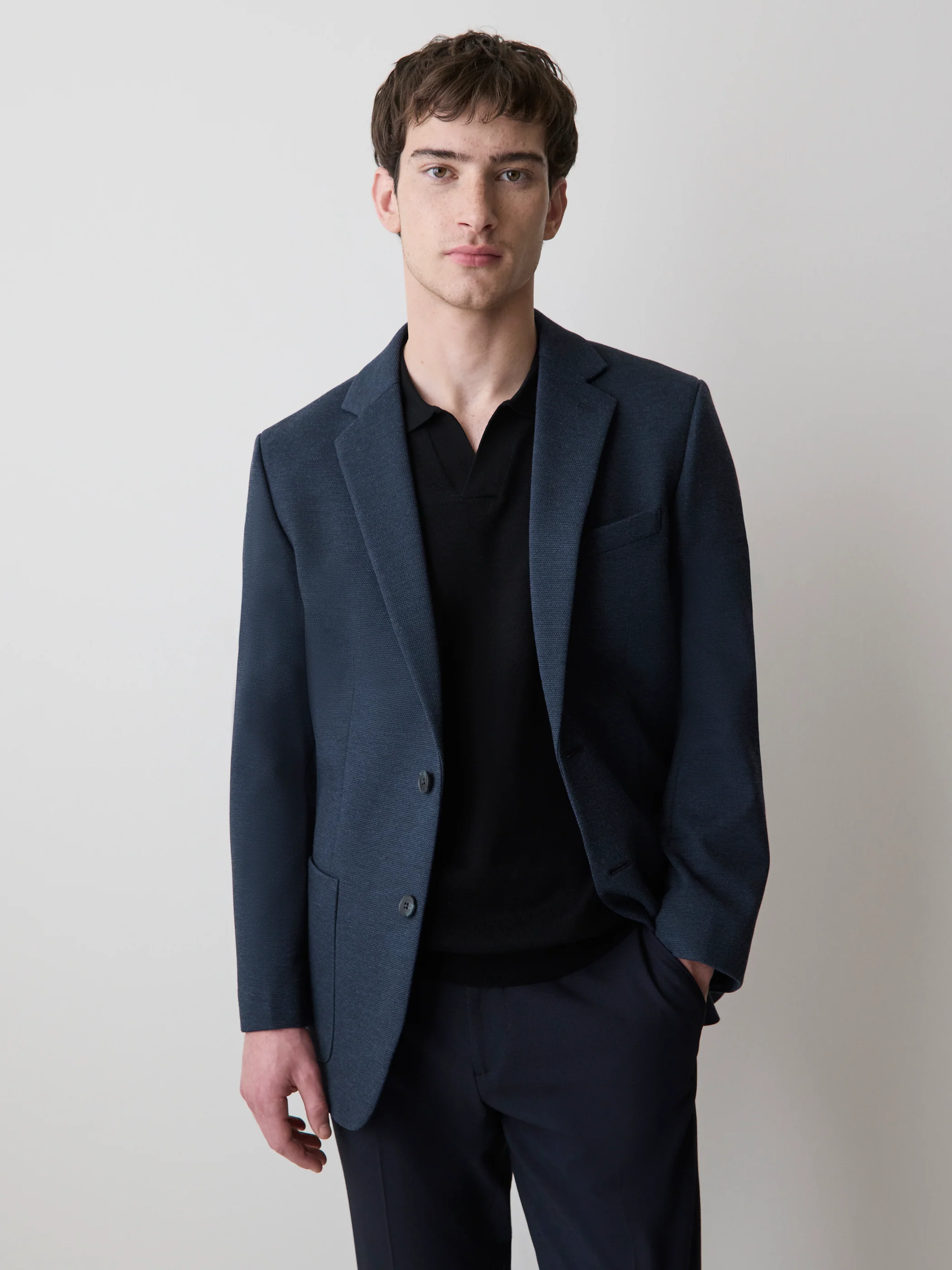 Slim Fit Knit Blazer - Image 6
