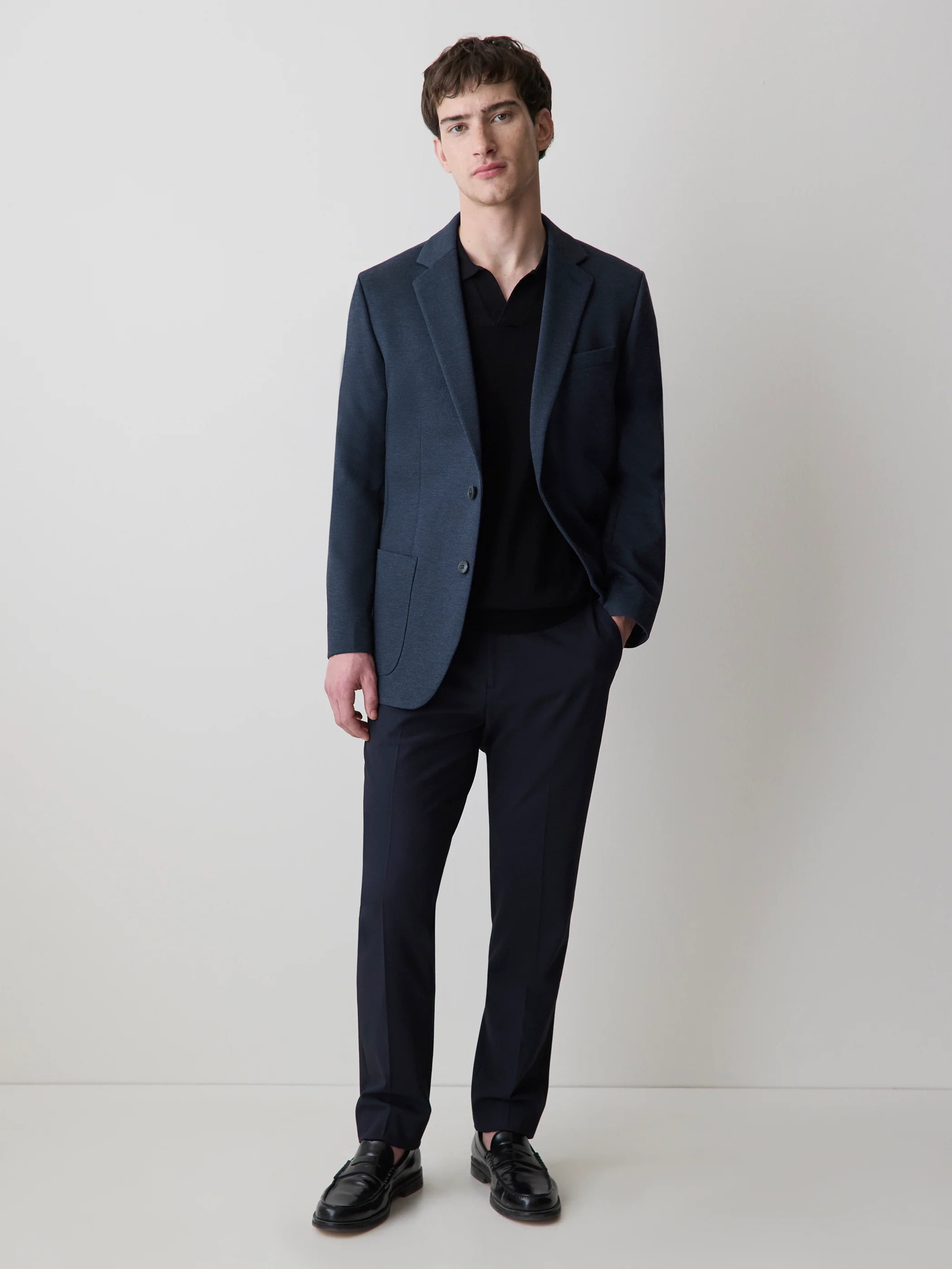 Slim Fit Knit Blazer - Image 7