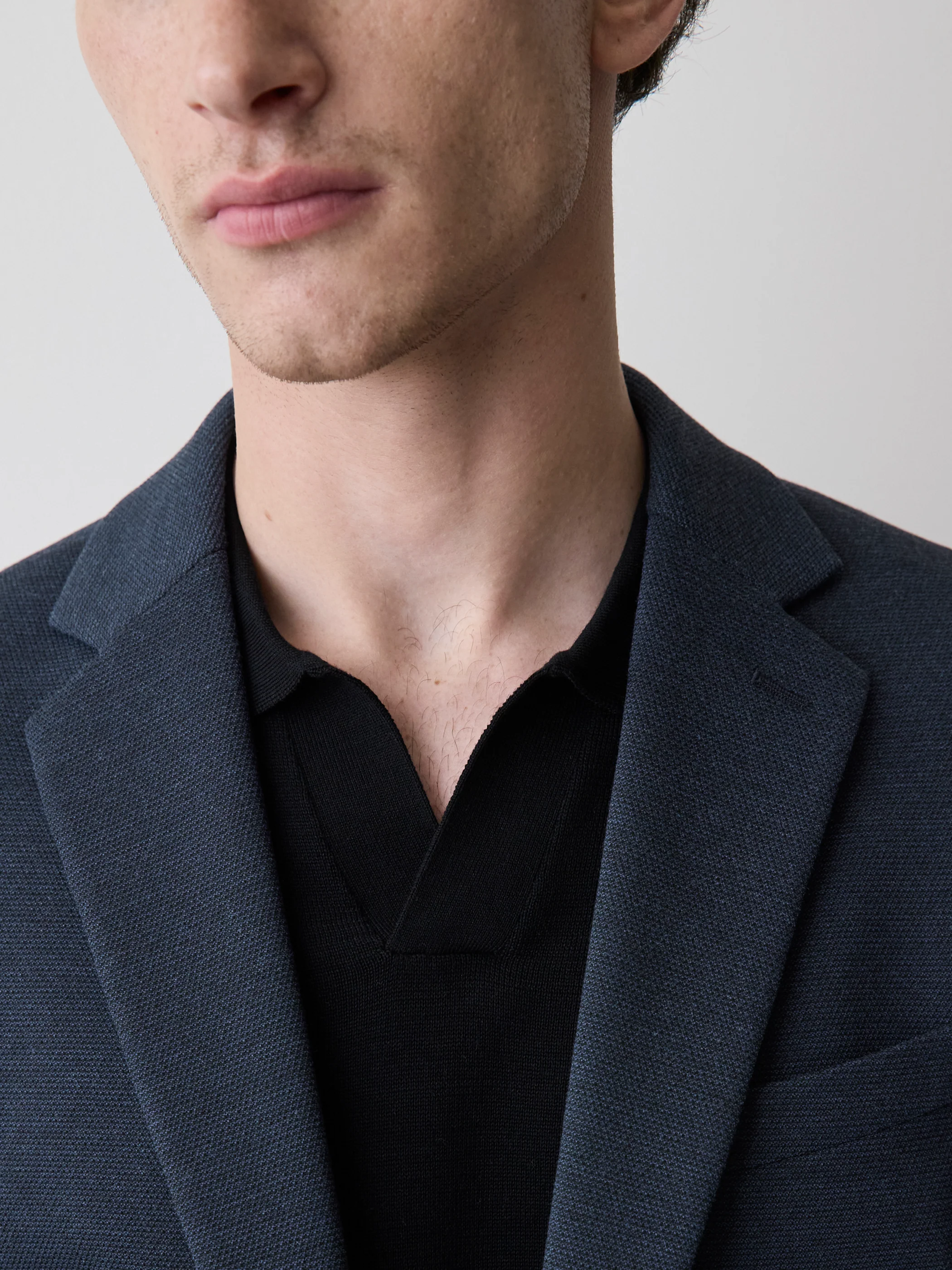 Slim Fit Knit Blazer - Image 9