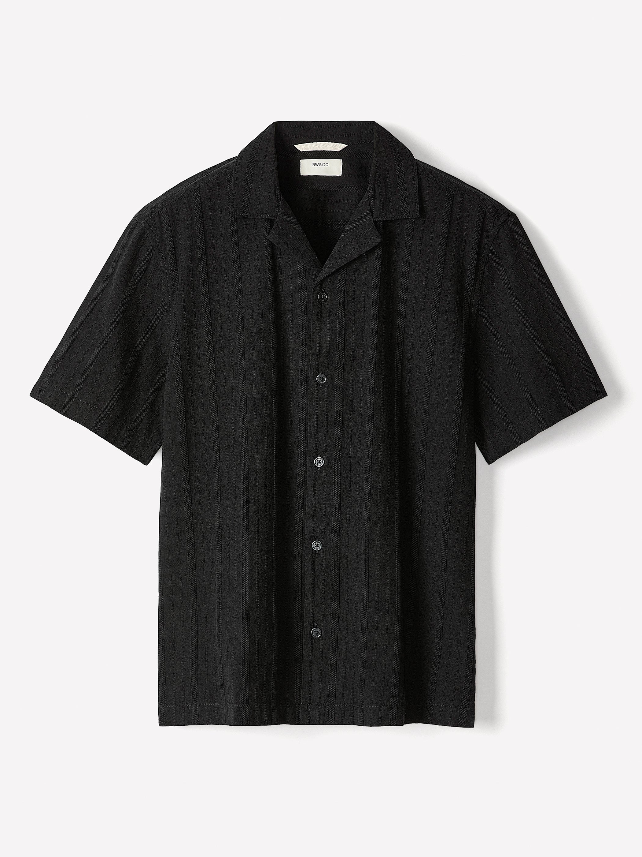 Short-Sleeve Shirt with Camp Collar - Image 5