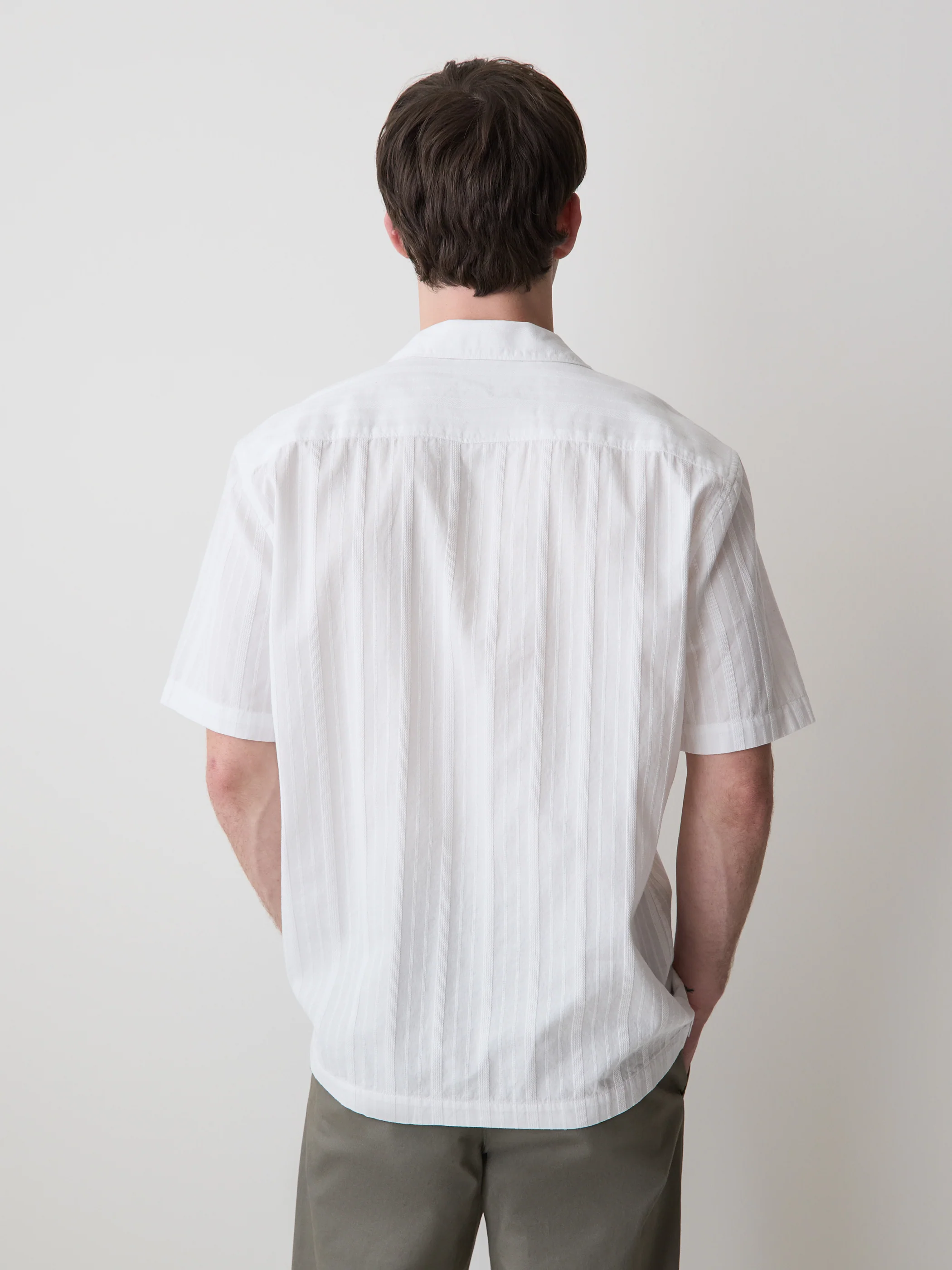 Short-Sleeve Shirt with Camp Collar - Image 8