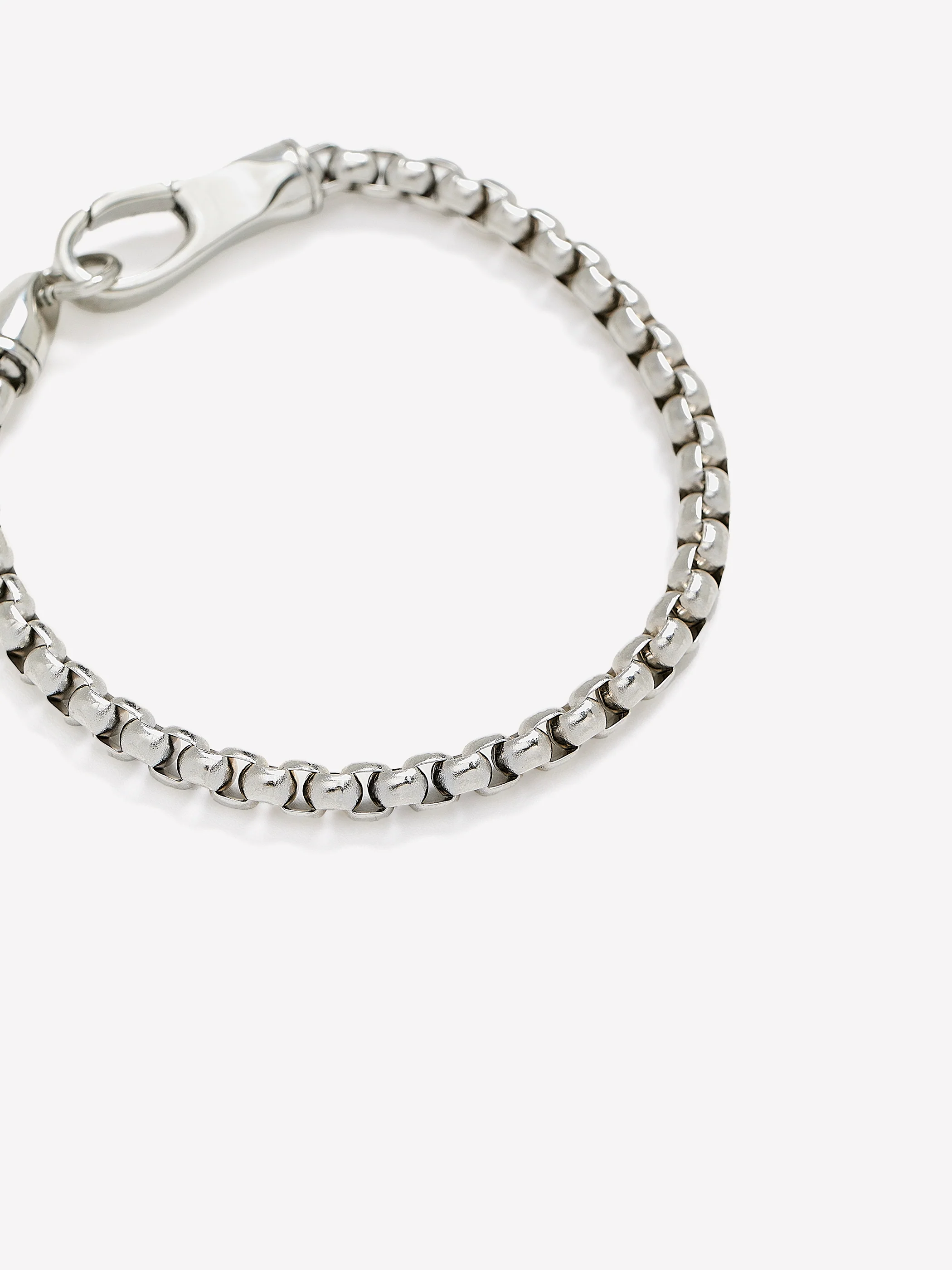 Stainless Steel Box Chain Bracelet - Image 2