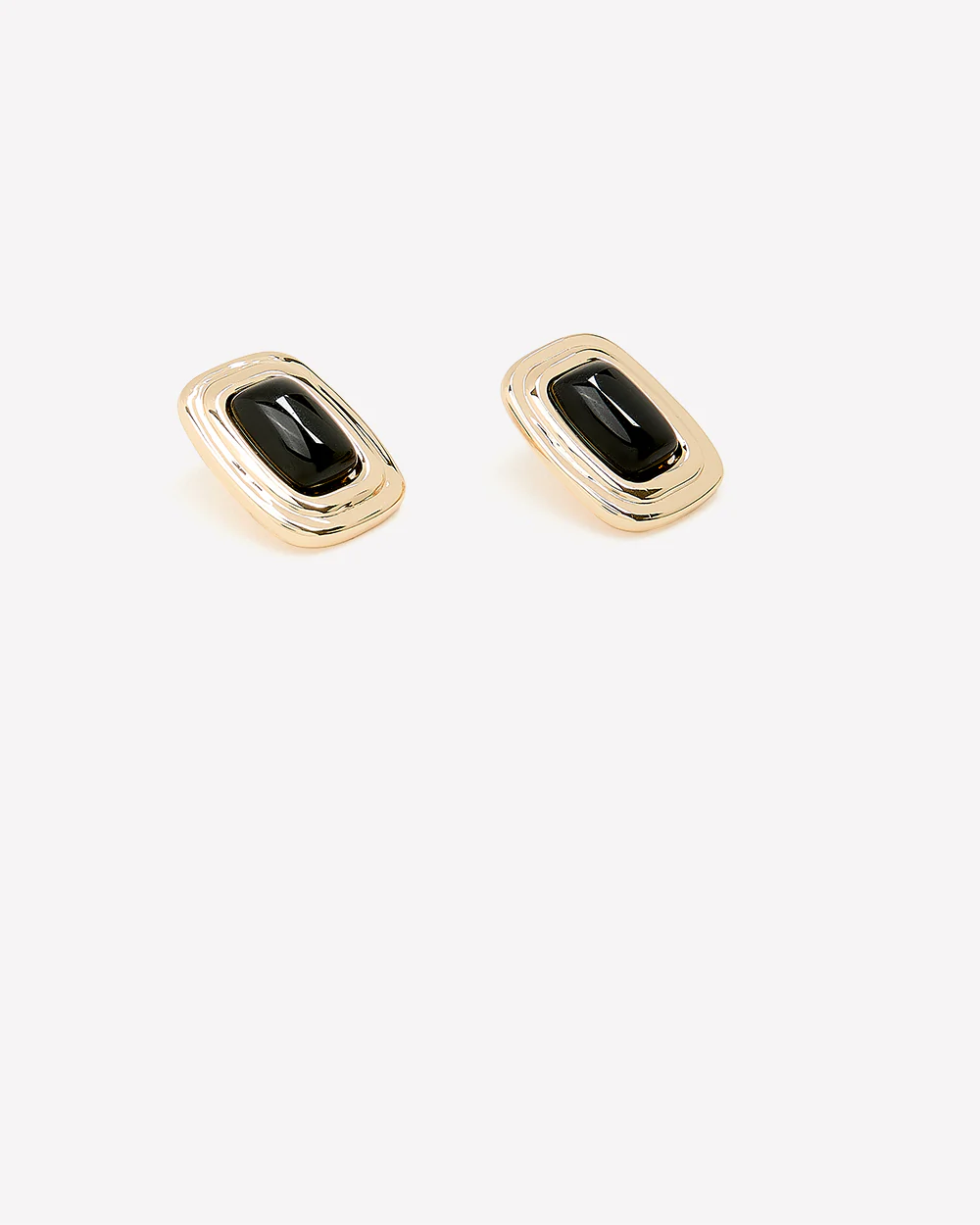 Statement Earring Gold Trimmed Metal Accessory - Image 3