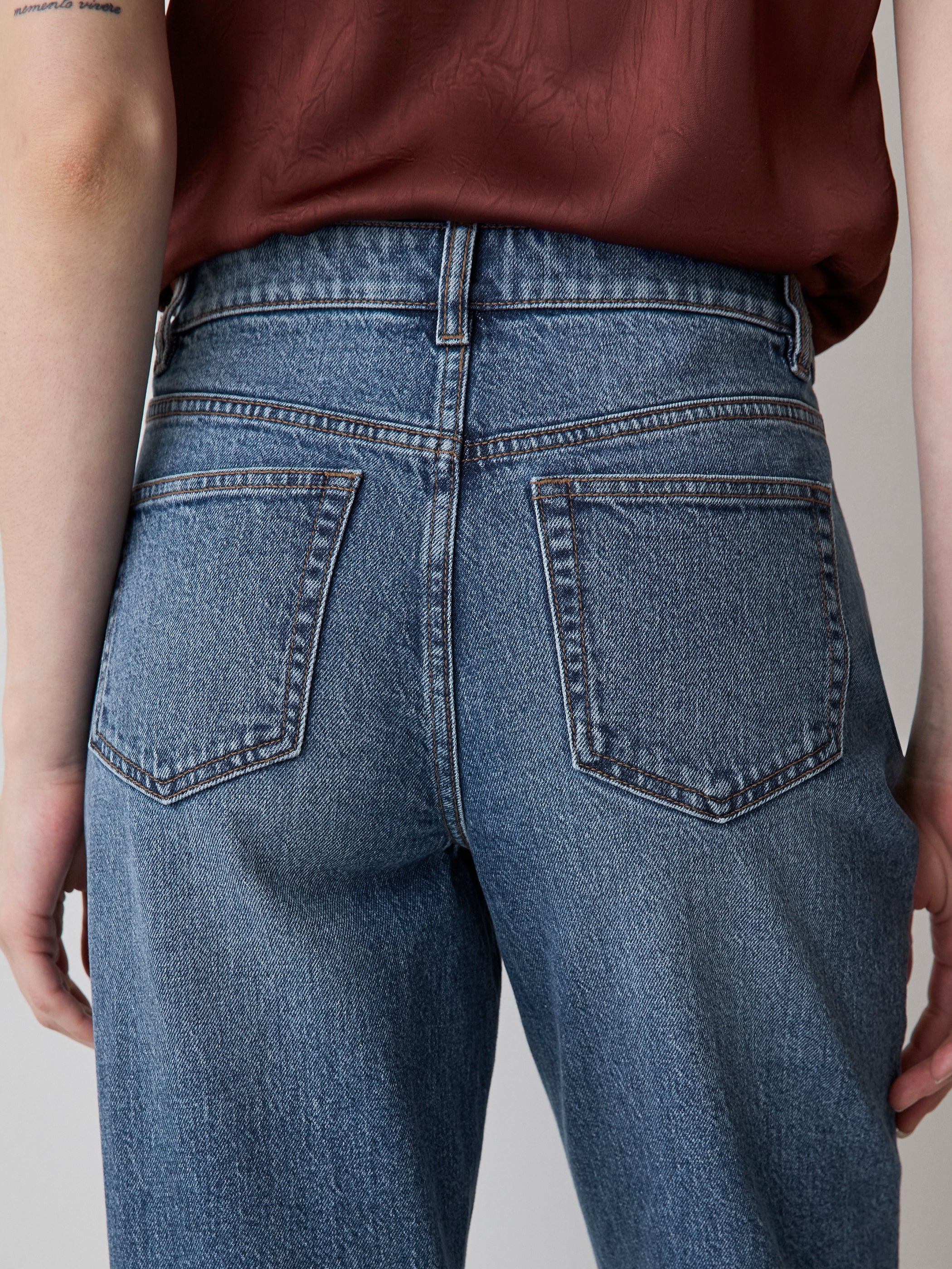 Medium-Wash Straight-Leg Jeans - Image 3
