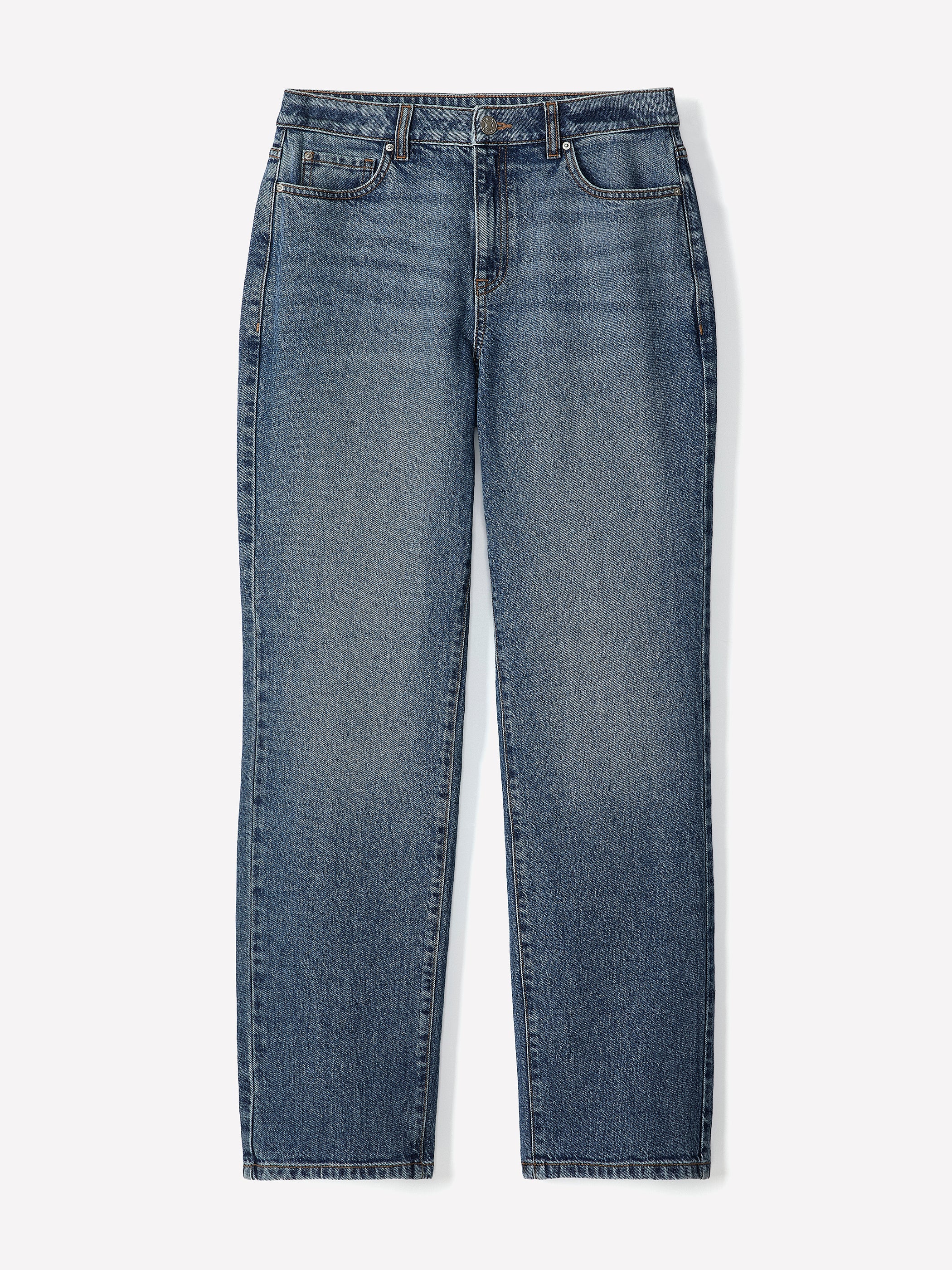 Medium-Wash Straight-Leg Jeans - Image 5