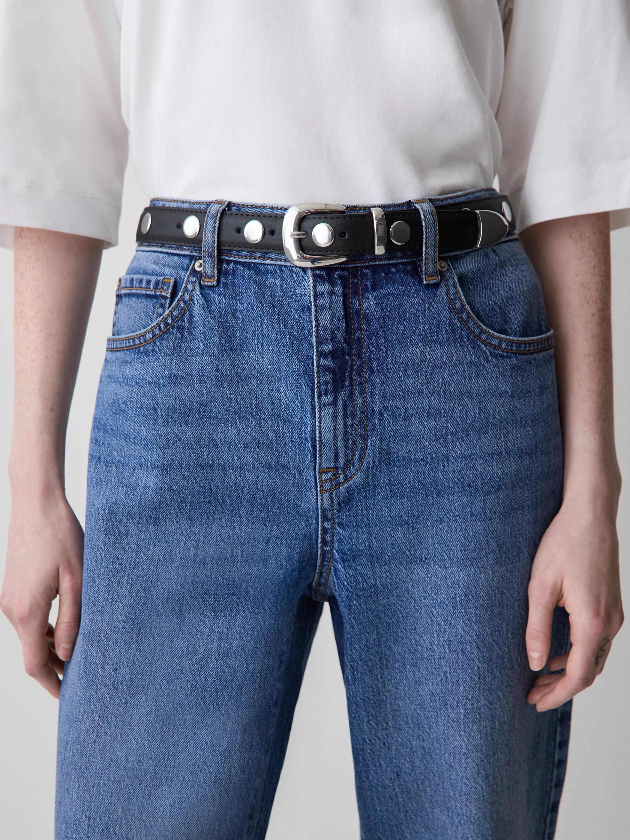 Studded Leather Belt - Image 3