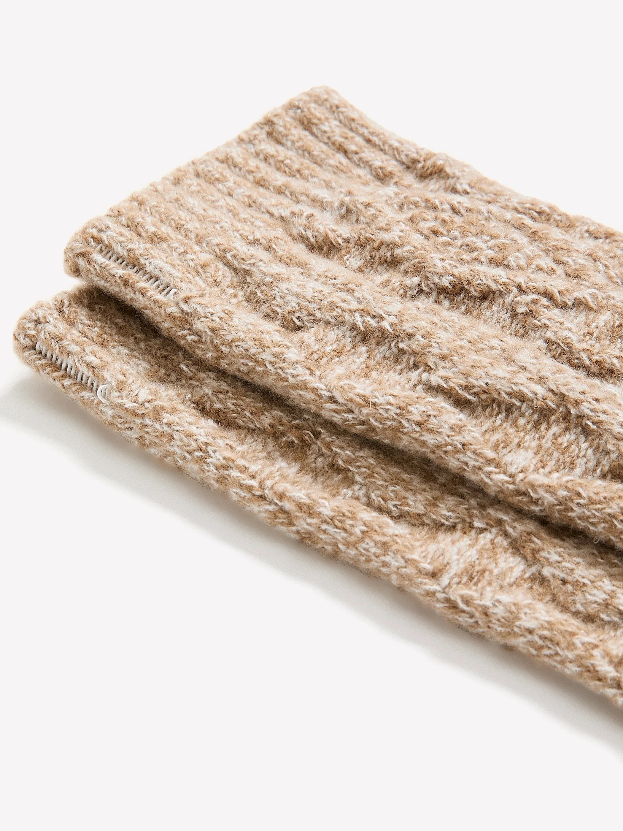 Super-Soft Crew Socks with Cable Stitches - Image 2