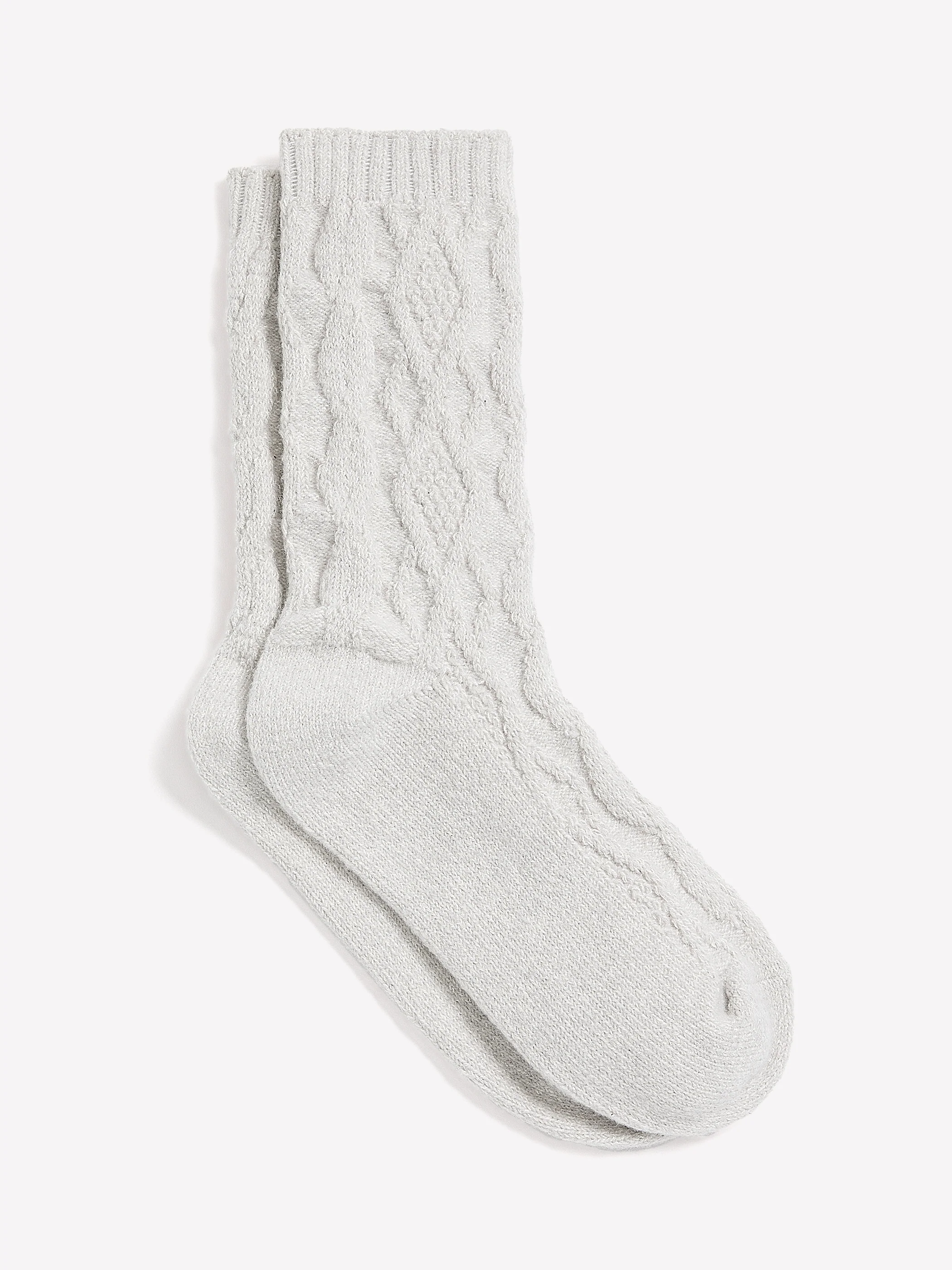 Super-Soft Crew Socks with Cable Stitches - Image 7
