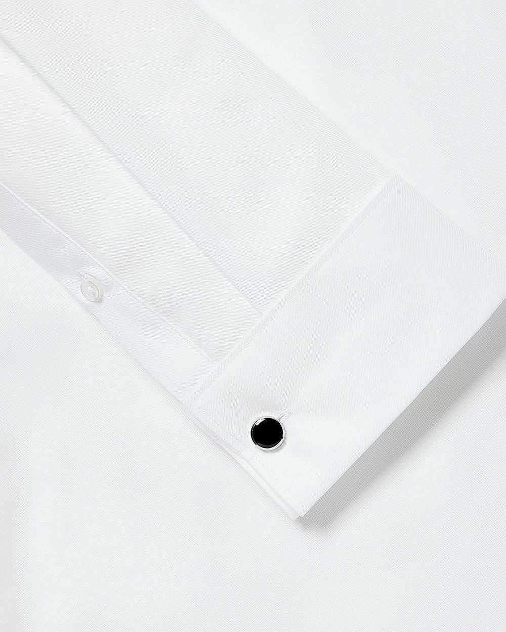 Supima (R) Cotton Slim Fit Tuxedo Shirt with French Cuffs - Image 5