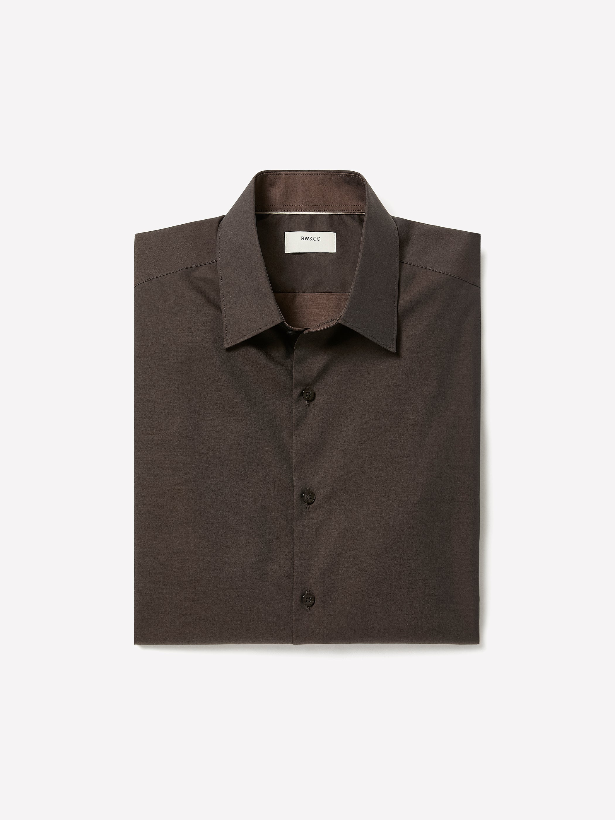 Tailored Fit Denim-Like Dress Shirt - Image 13