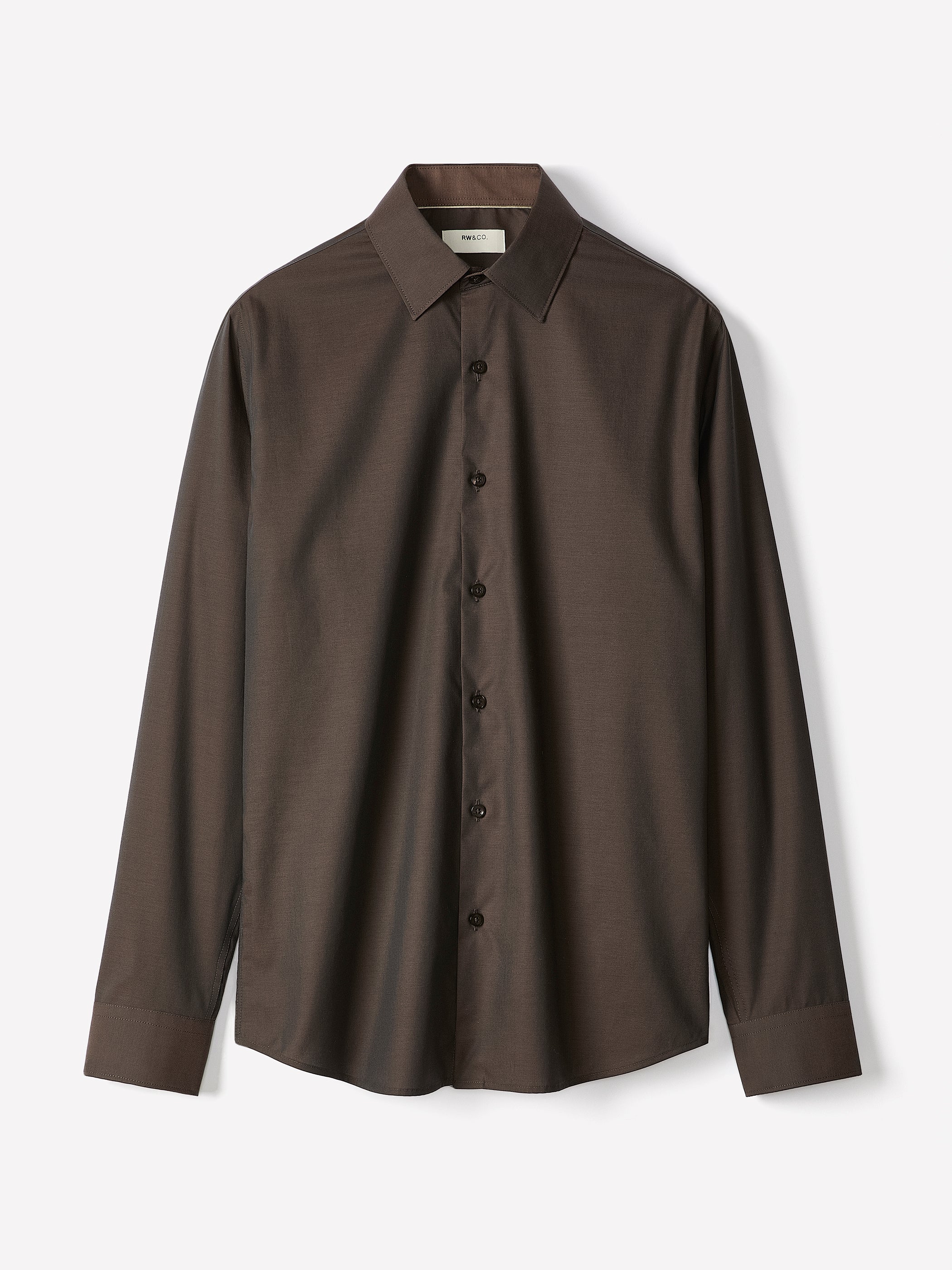 Tailored Fit Denim-Like Dress Shirt - Image 17