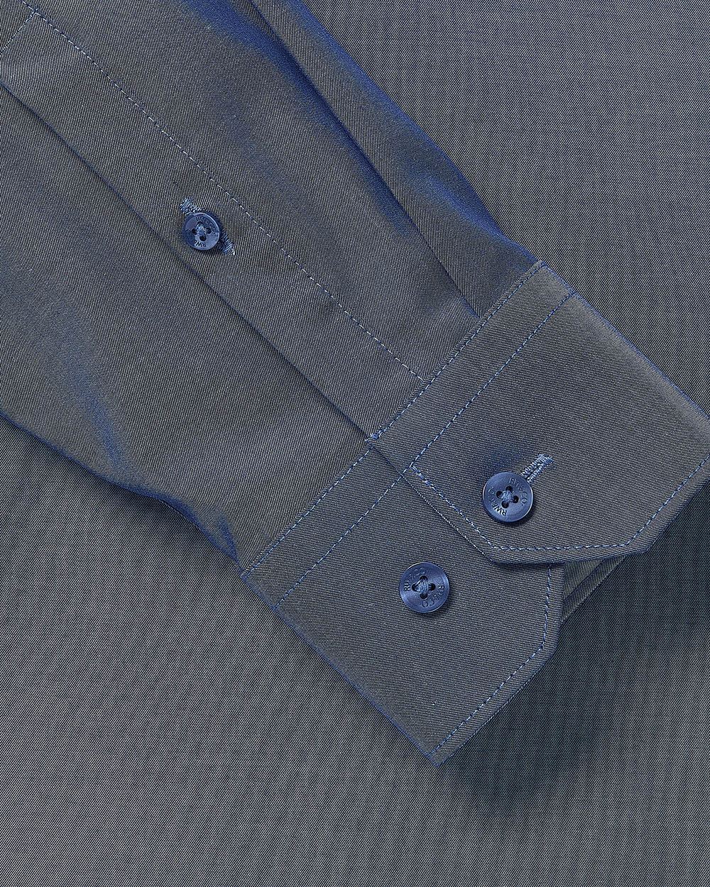 Tailored Fit Denim-Like Dress Shirt - Image 4