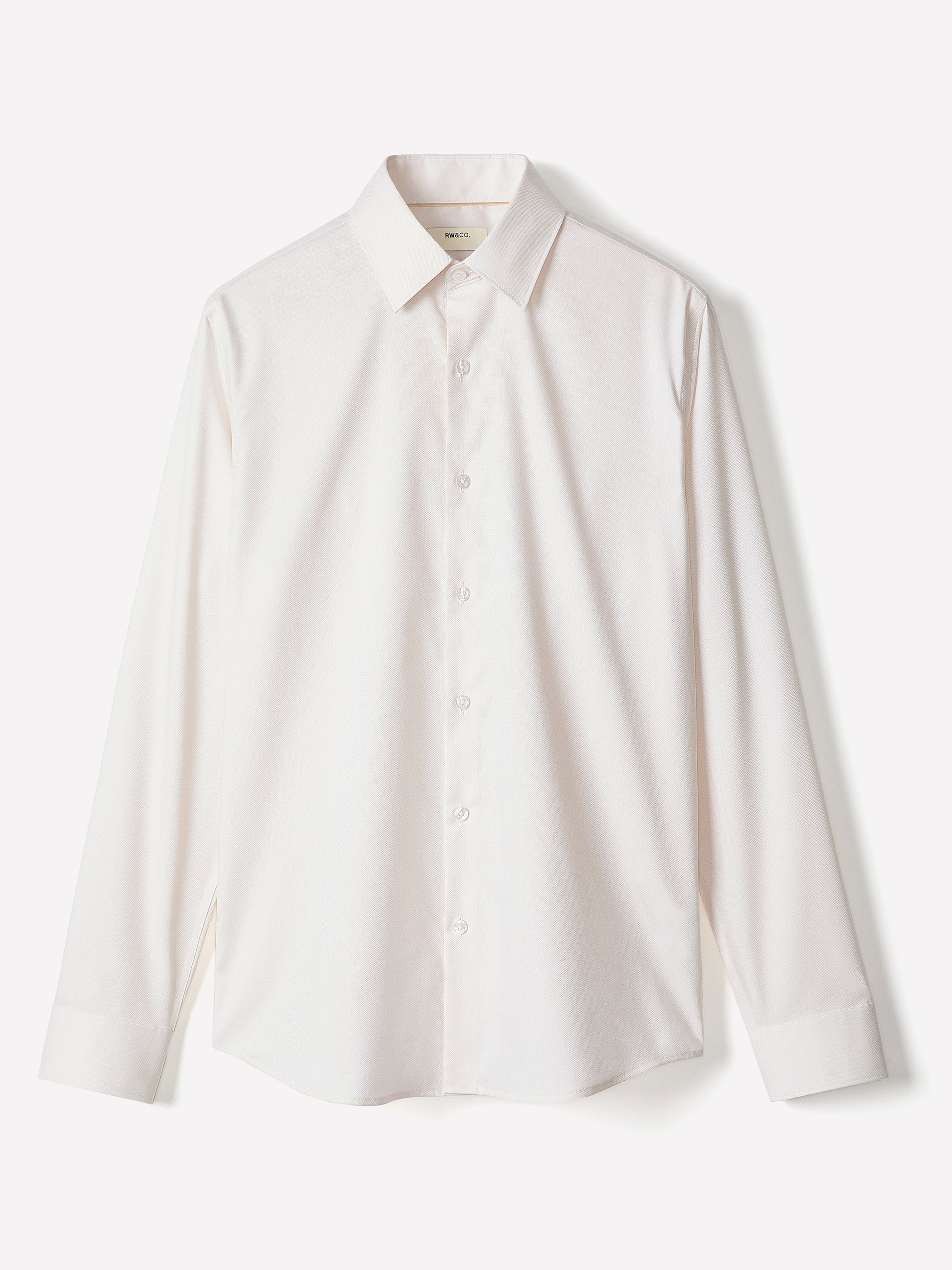 Tailored Fit Dobby Dress Shirt - Image 5