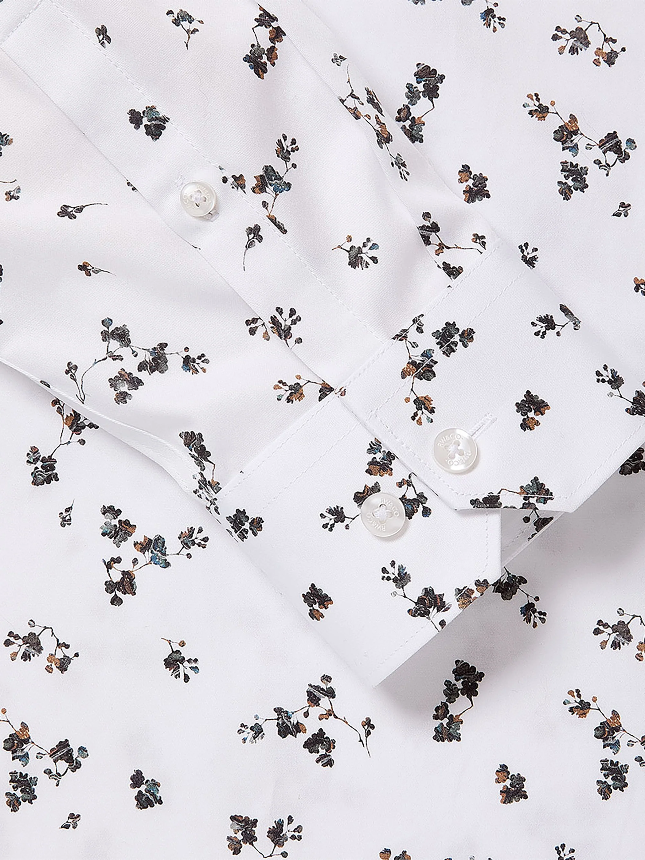 Tailored Fit Dress Shirt with Floral Pattern - Image 5