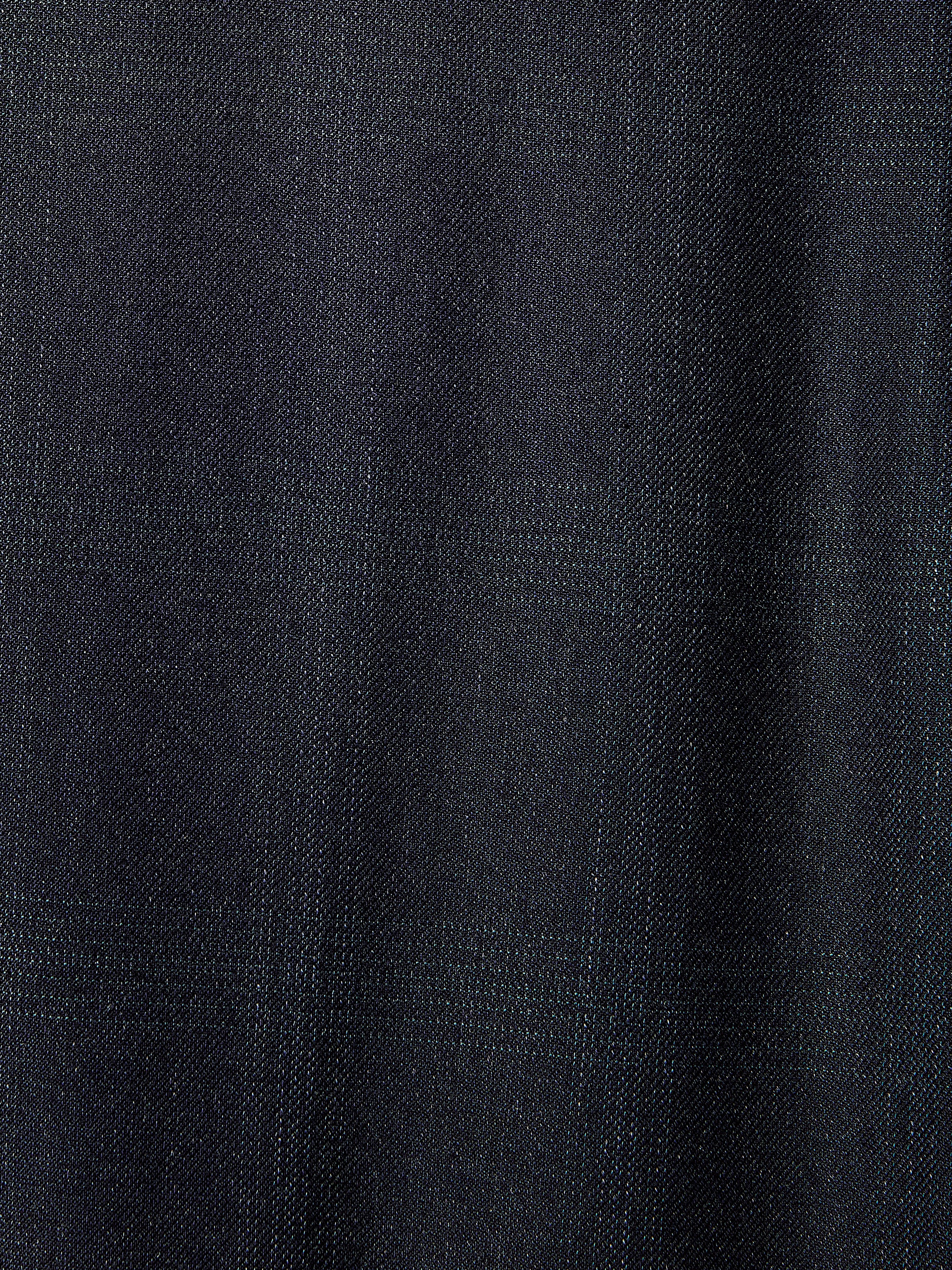 Tailored Fit Navy Checkered Suit Pant - Image 5