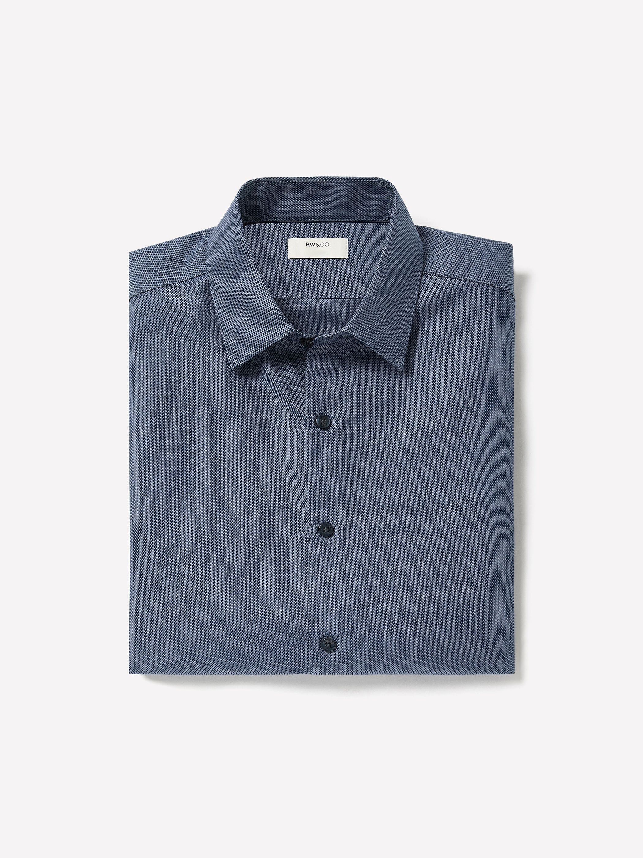 Tailored-Fit Dobby Dress Shirt
