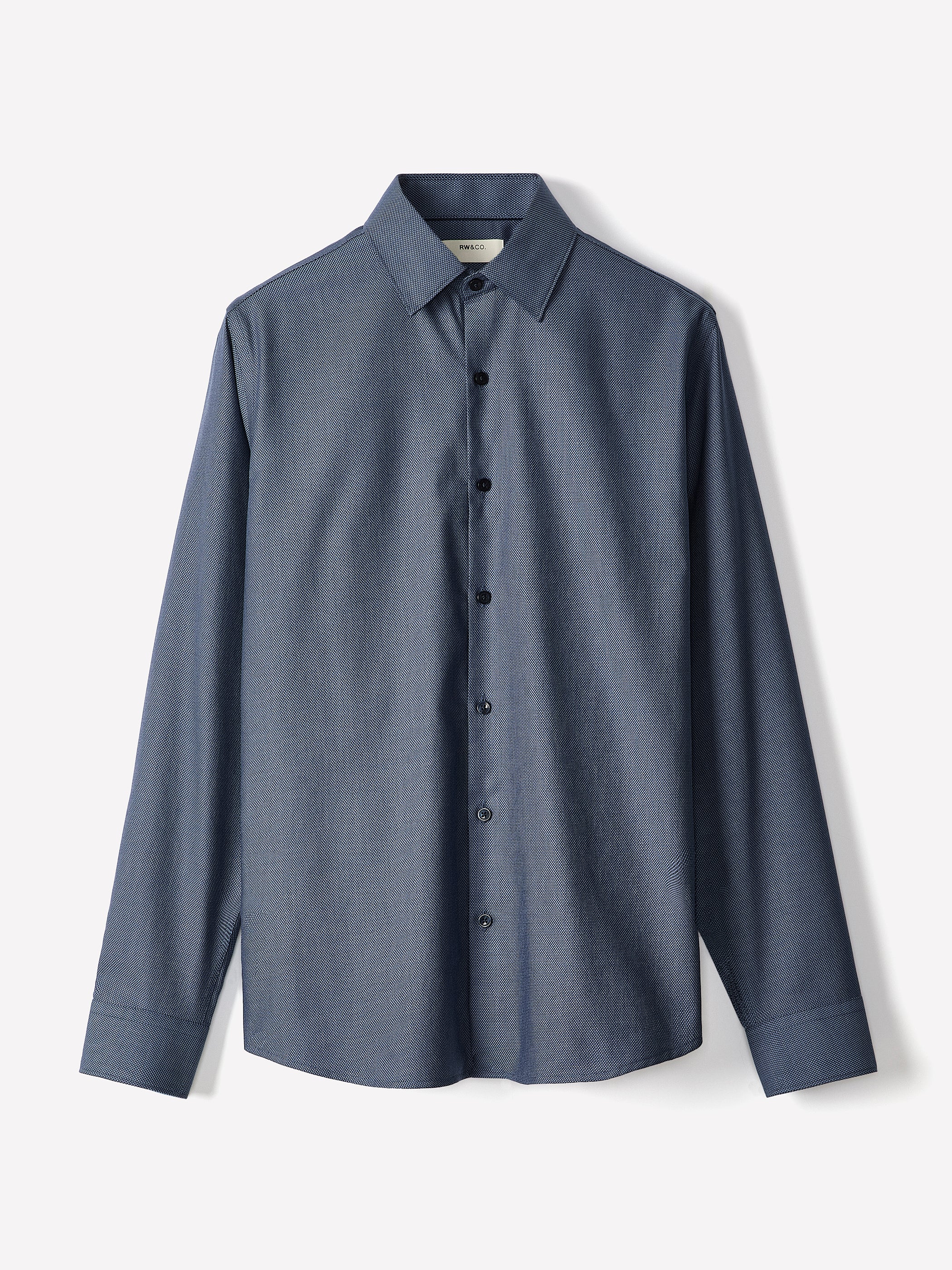 Tailored-Fit Dobby Dress Shirt - Image 5