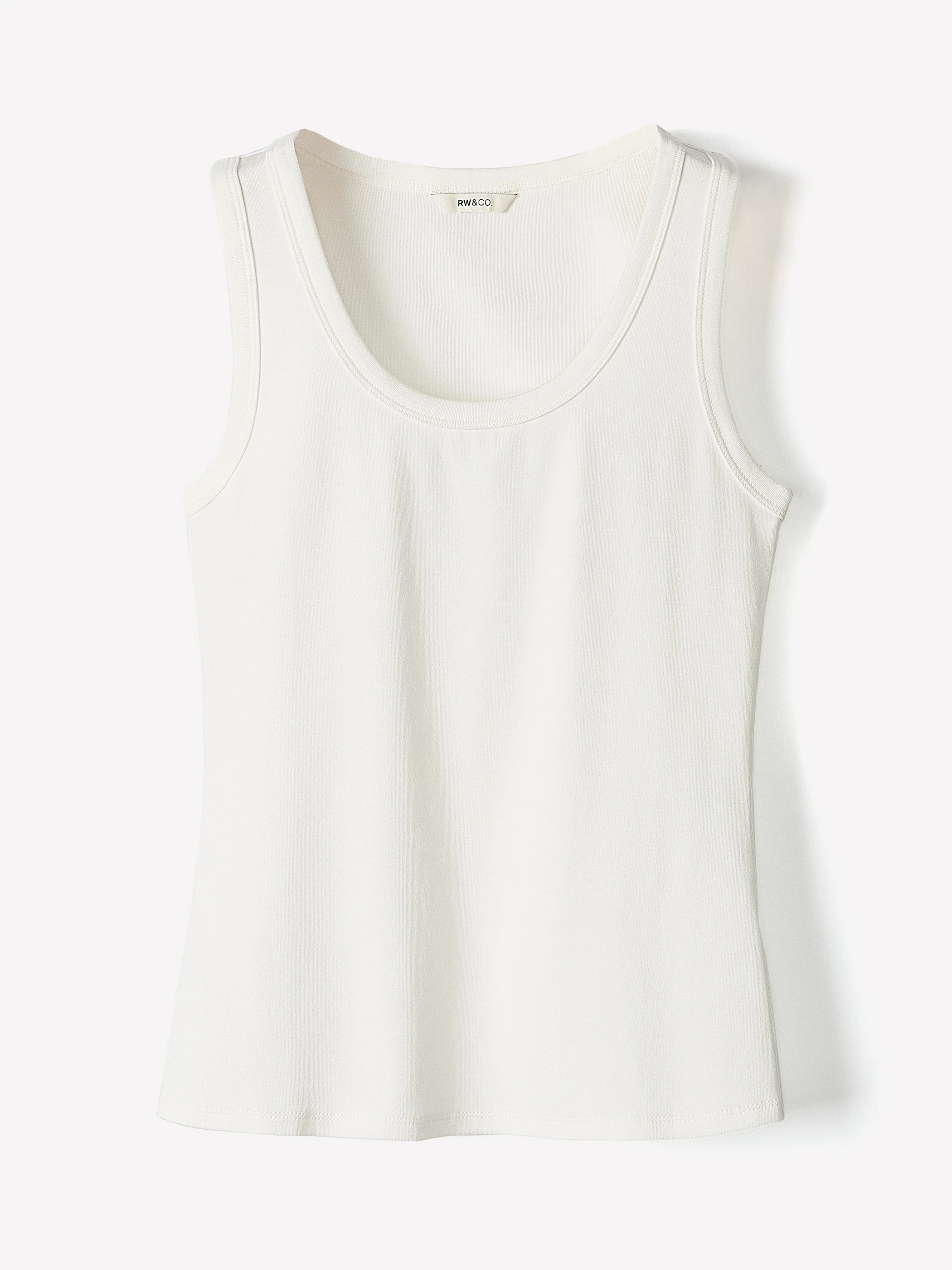 Scoop-Neck Ribbed Tank - Image 10