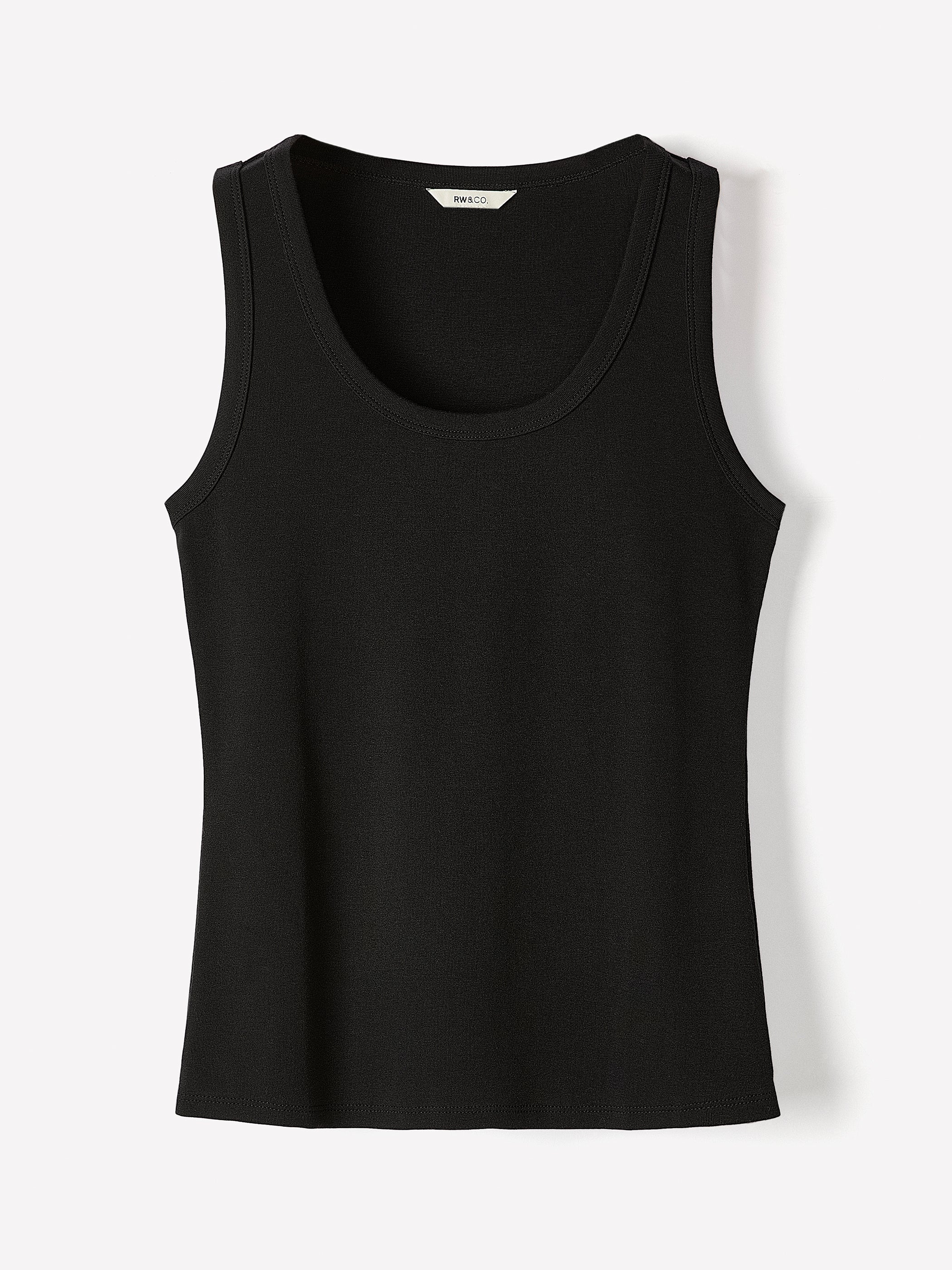 Scoop-Neck Ribbed Tank - Image 5