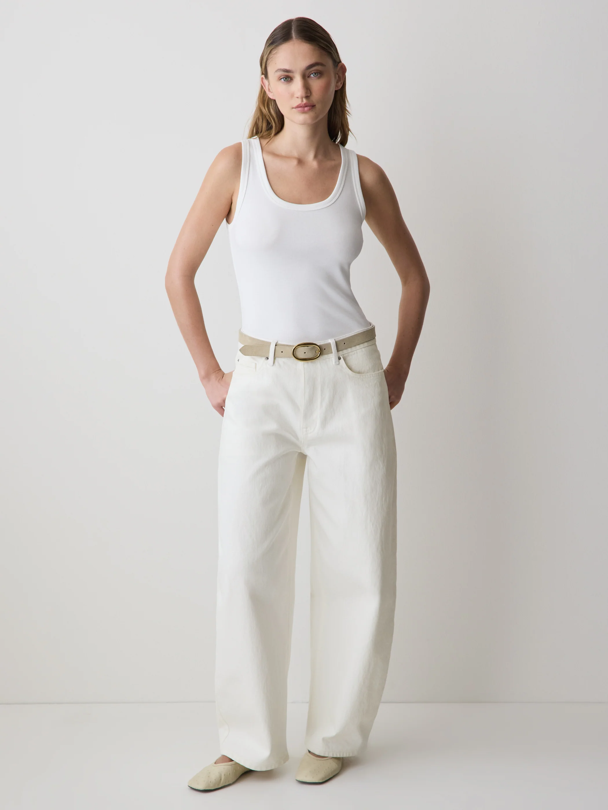 Scoop-Neck Ribbed Tank - Image 7