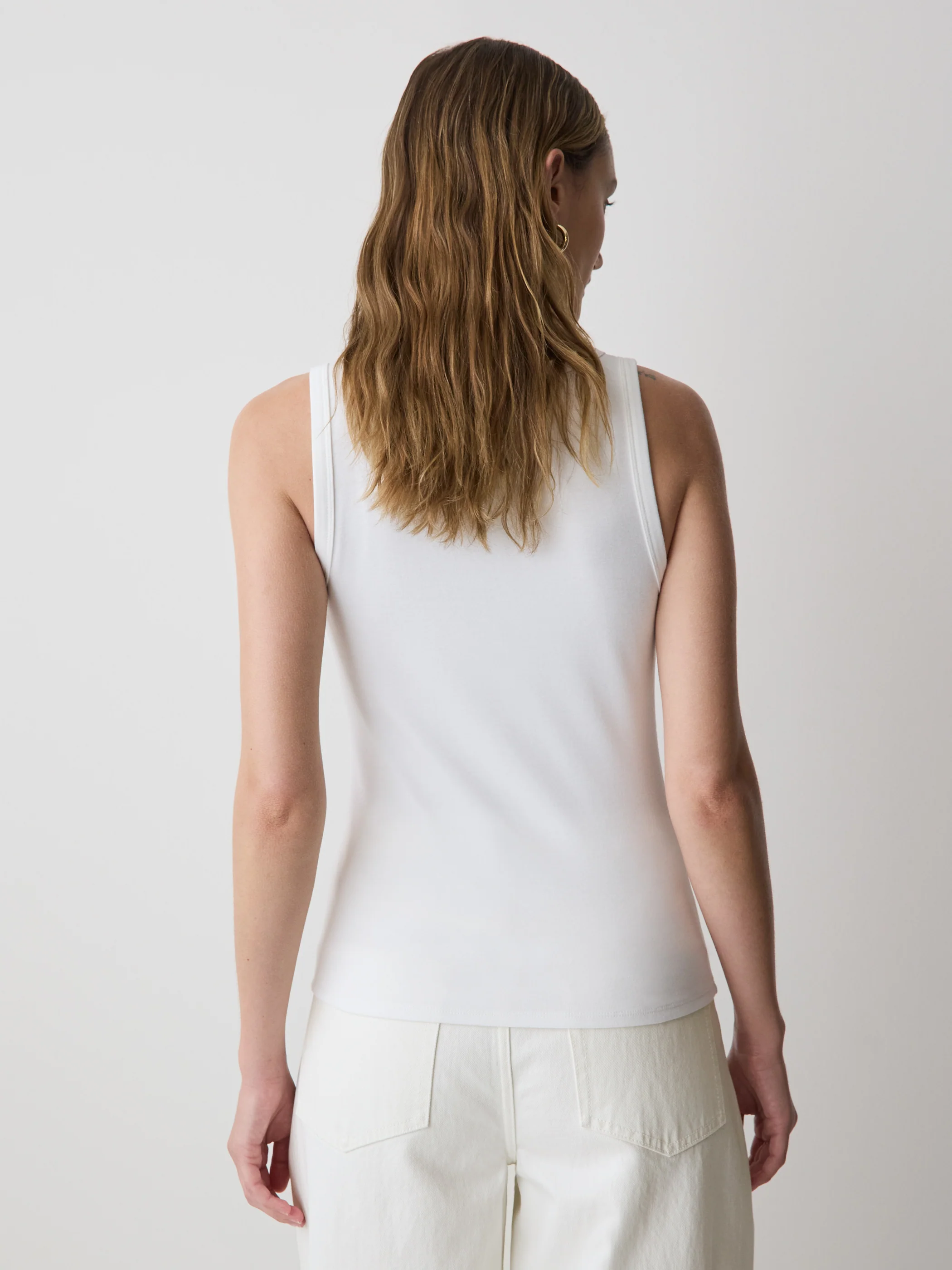 Scoop-Neck Ribbed Tank - Image 8
