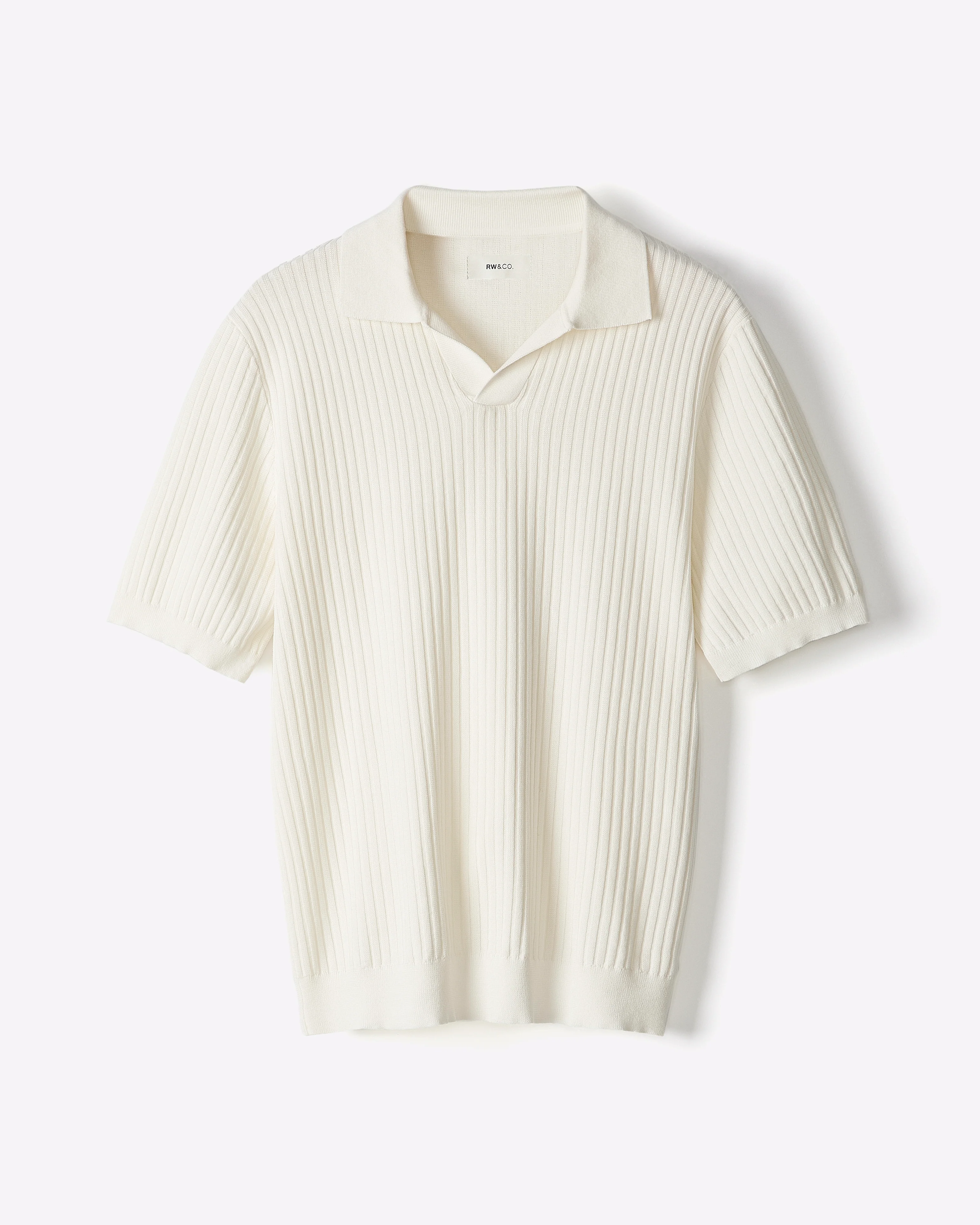 Cotton Short-Sleeve Polo with Johnny Collar - Image 12