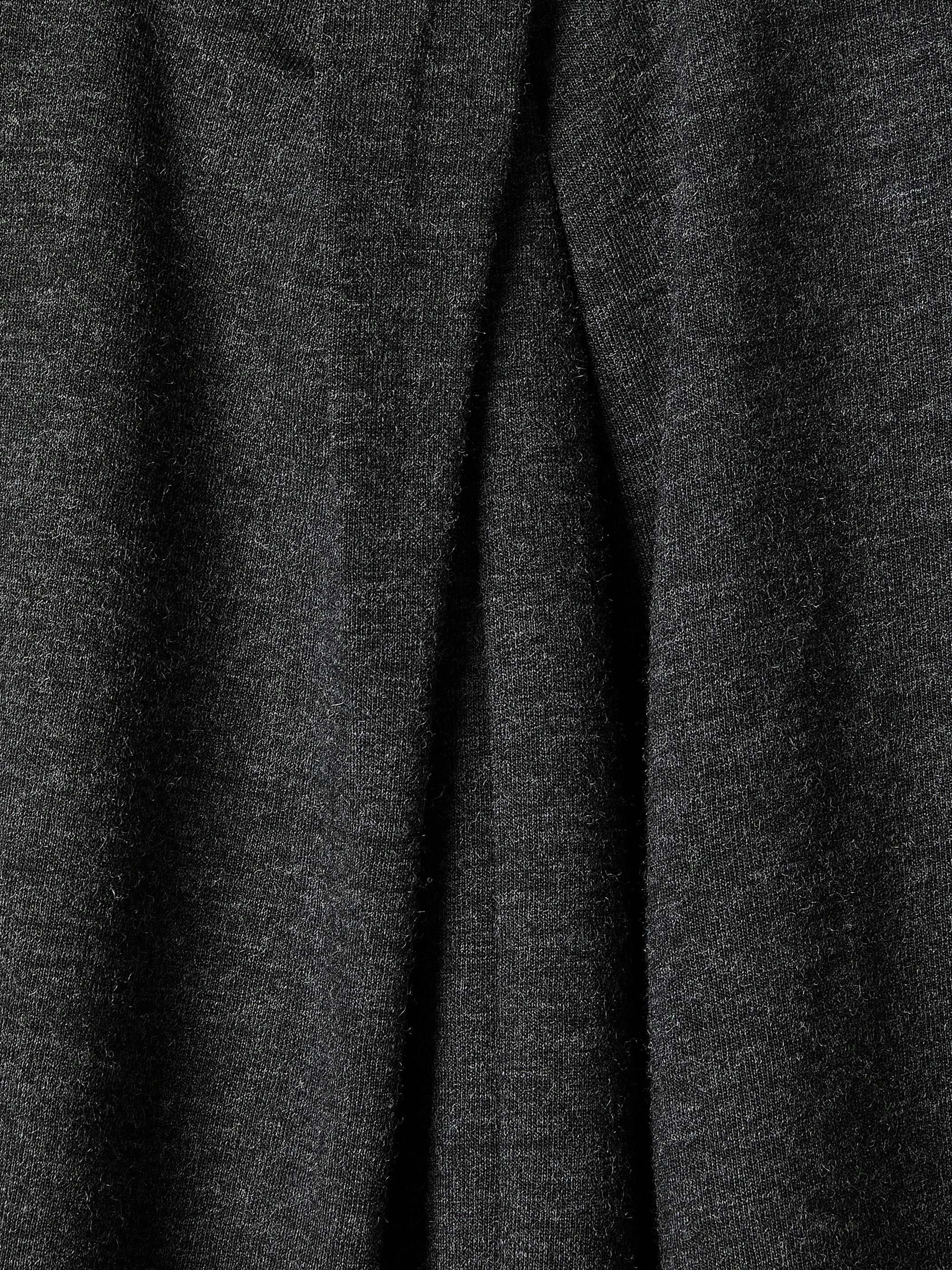 Extended-Sleeve Top with Twisted Draped Mock Neckline - Image 10