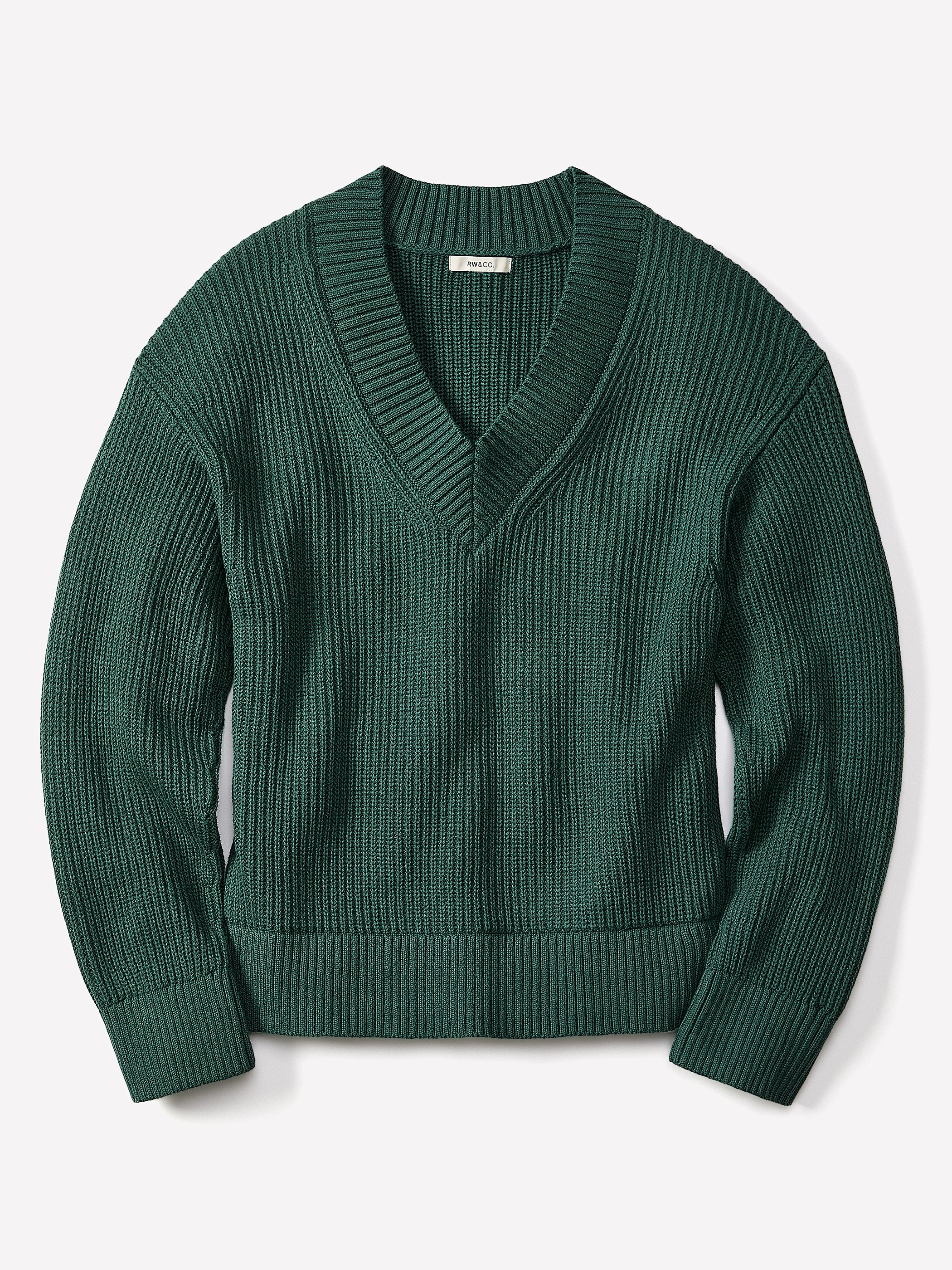 Long-Sleeve V-Neck Sweater - Image 10