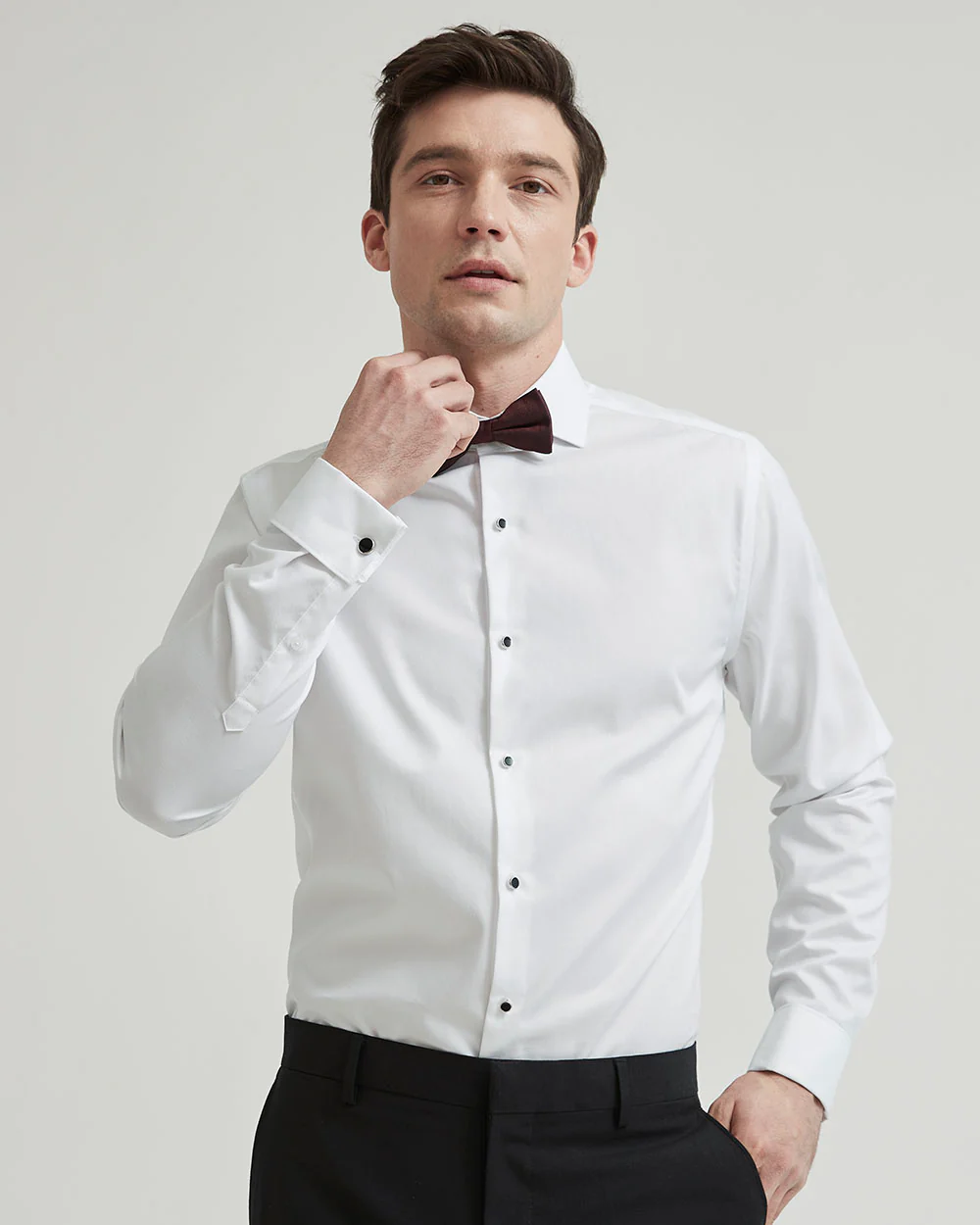 White Tuxedo Dress Shirt - Image 5