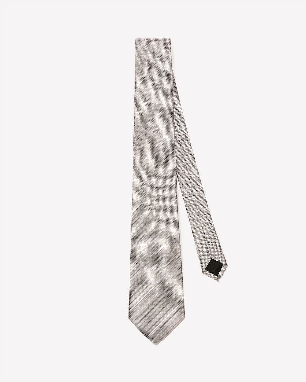 Wide Beige Textured Tie - Image 3