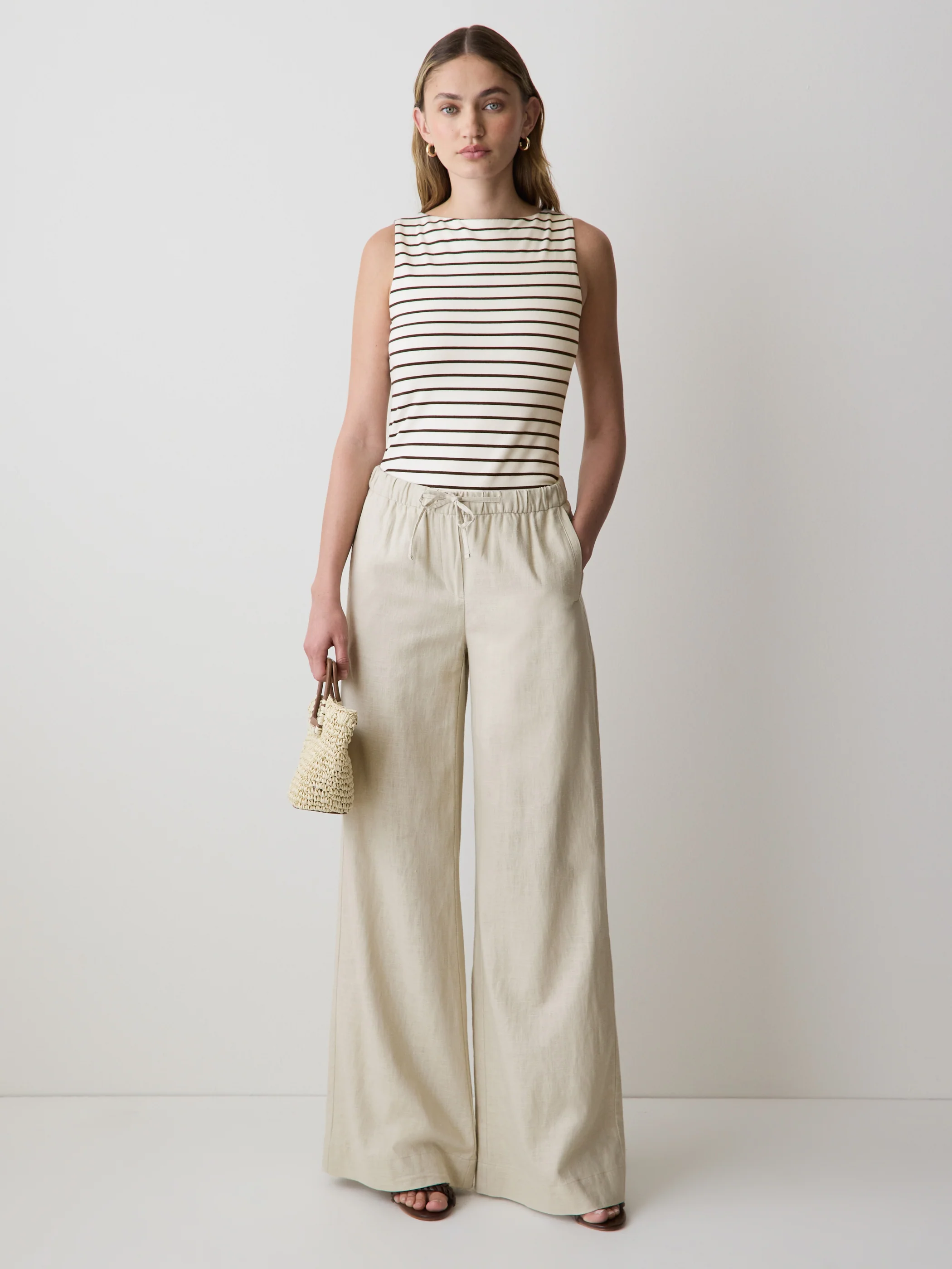 Linen Mid-Rise Wide-Leg Pant - Image 18
