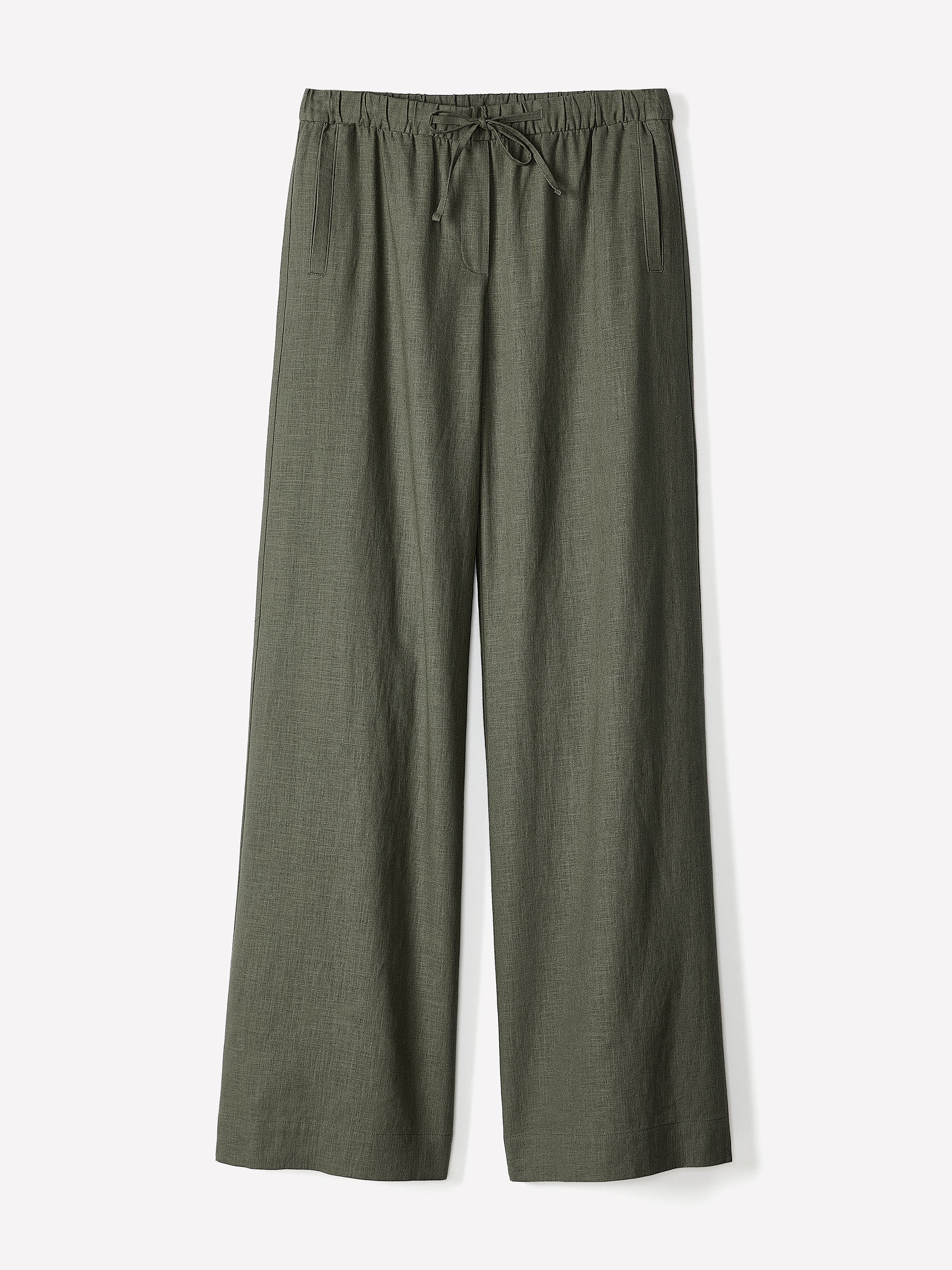 Linen Mid-Rise Wide-Leg Pant - Image 5