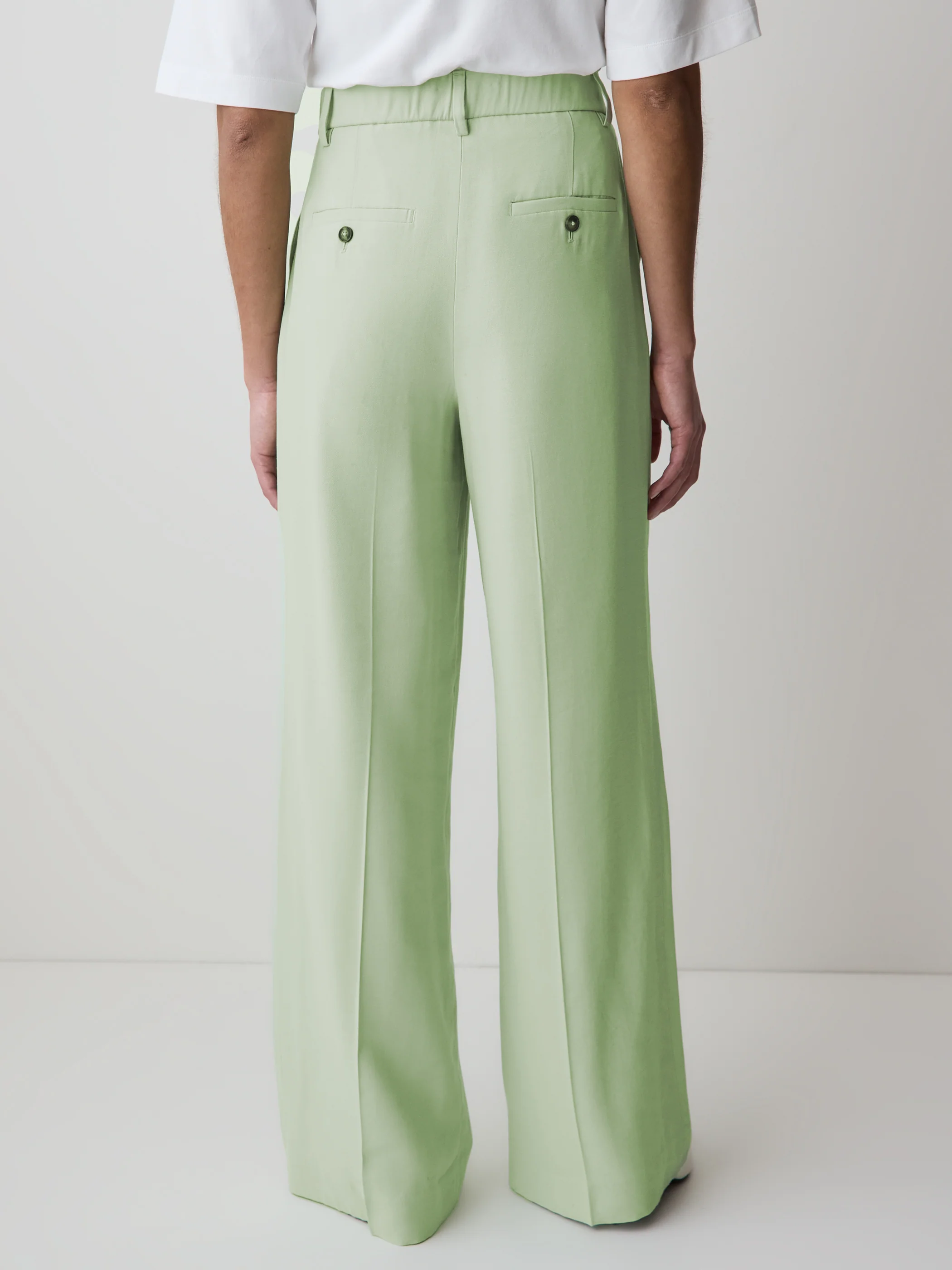 Wide-Leg High-Rise Pant with Elastic Back - Image 3