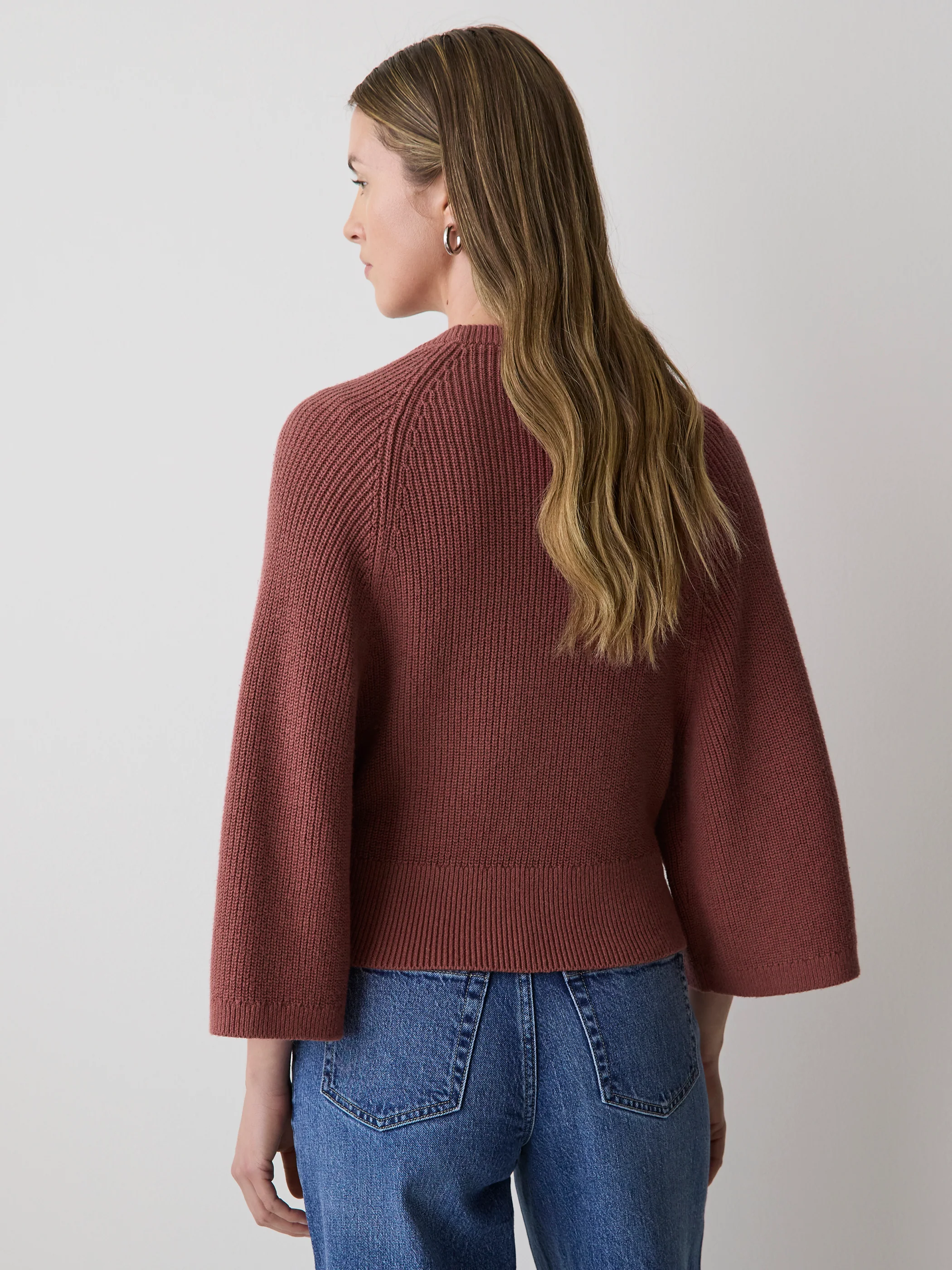 Wide-Sleeve Crew-Neck Merino-Blend Sweater - Image 20