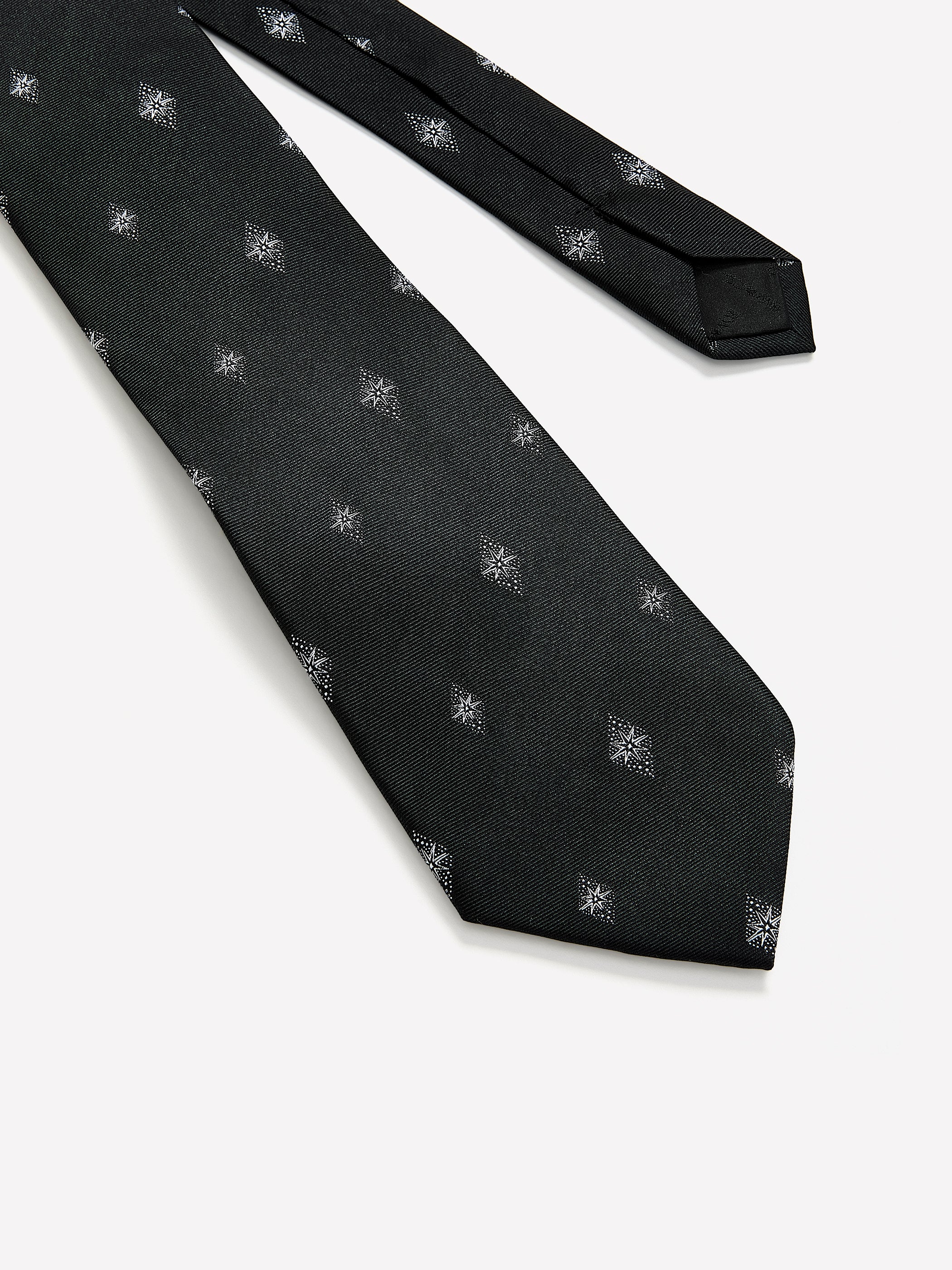 Wide Tie with Woven Pattern - Image 2