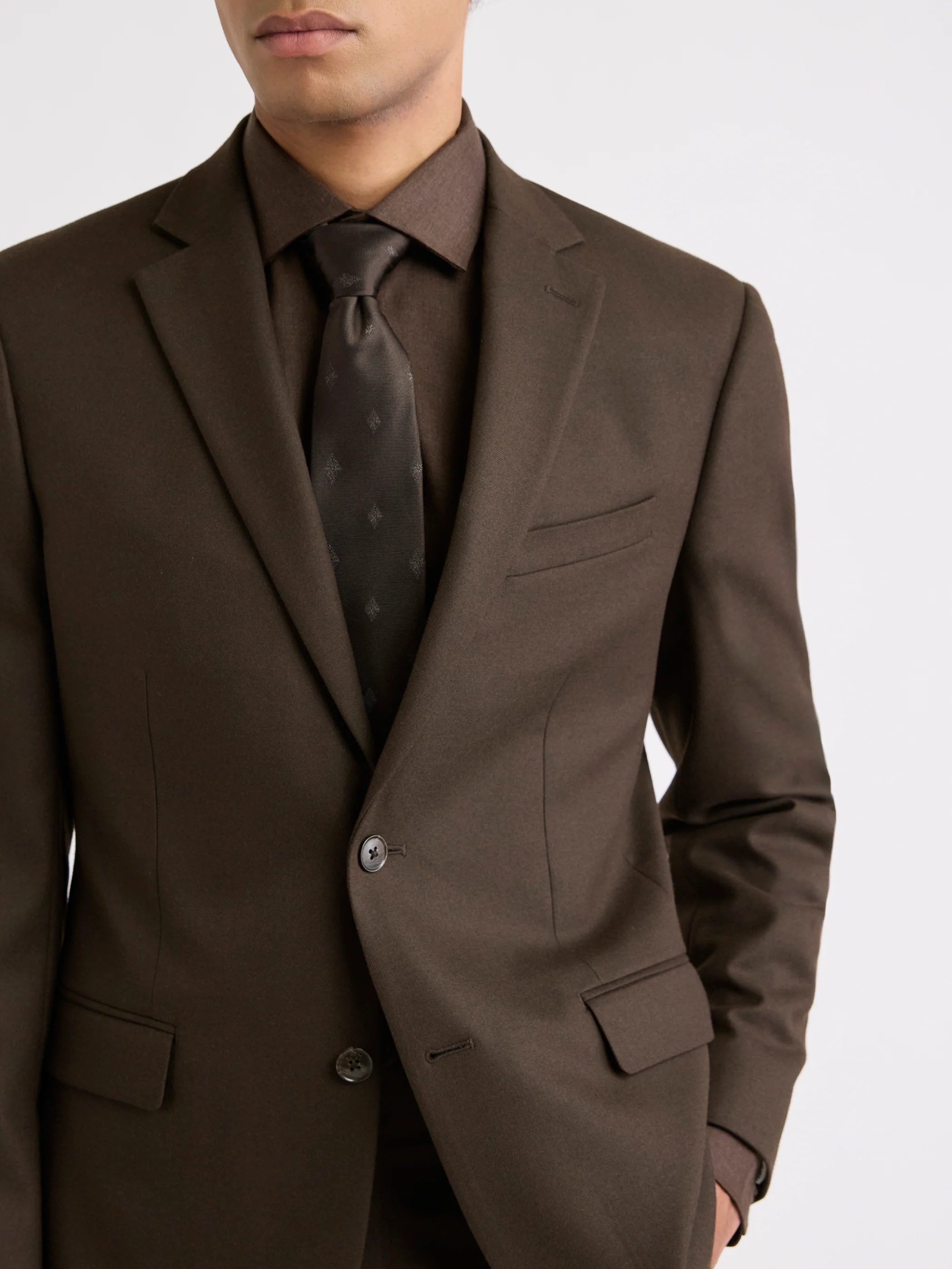 Wide Tie with Woven Pattern - Image 3