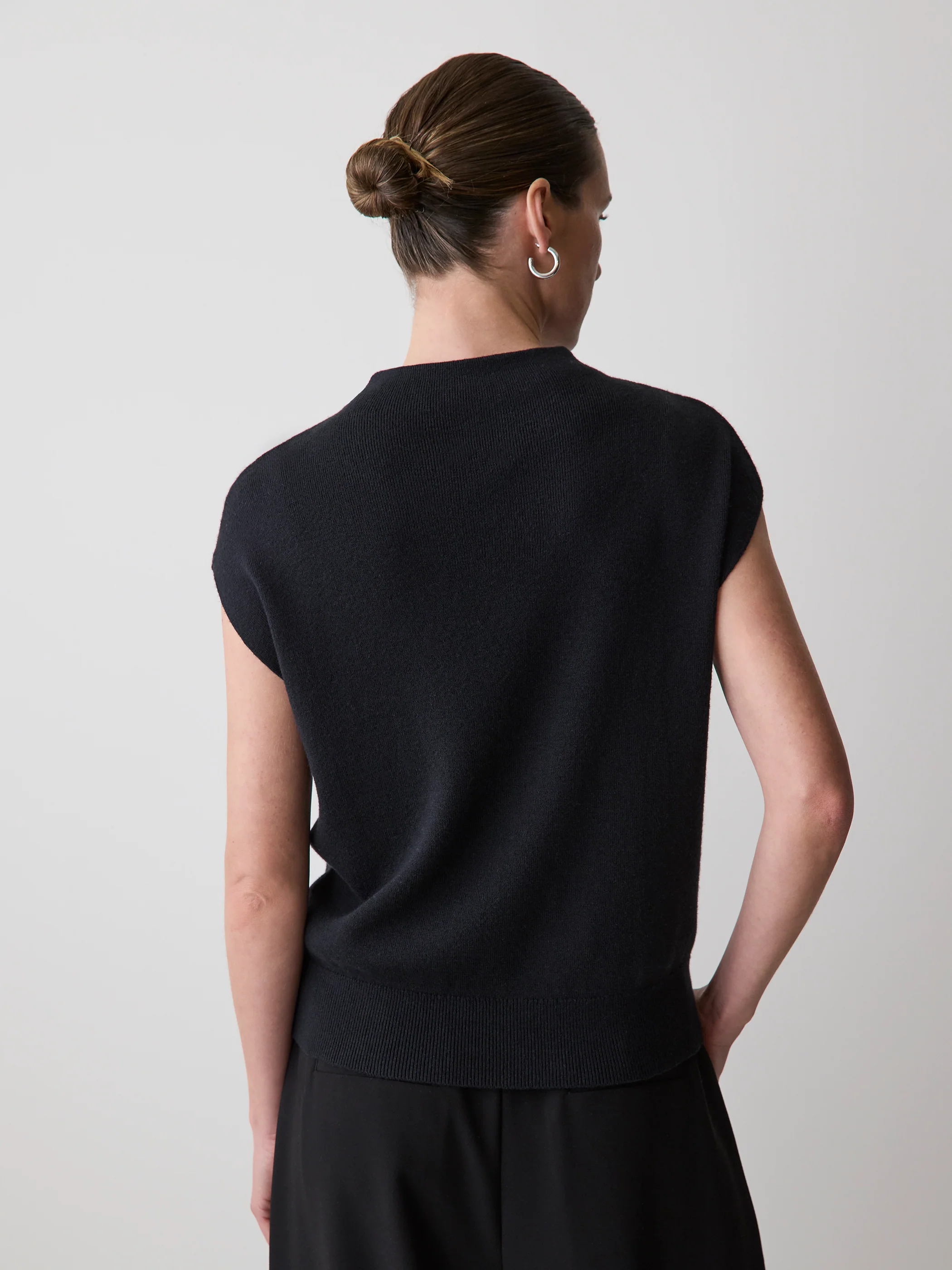 Extended-Sleeve Funnel-Neck Sweater - Image 3
