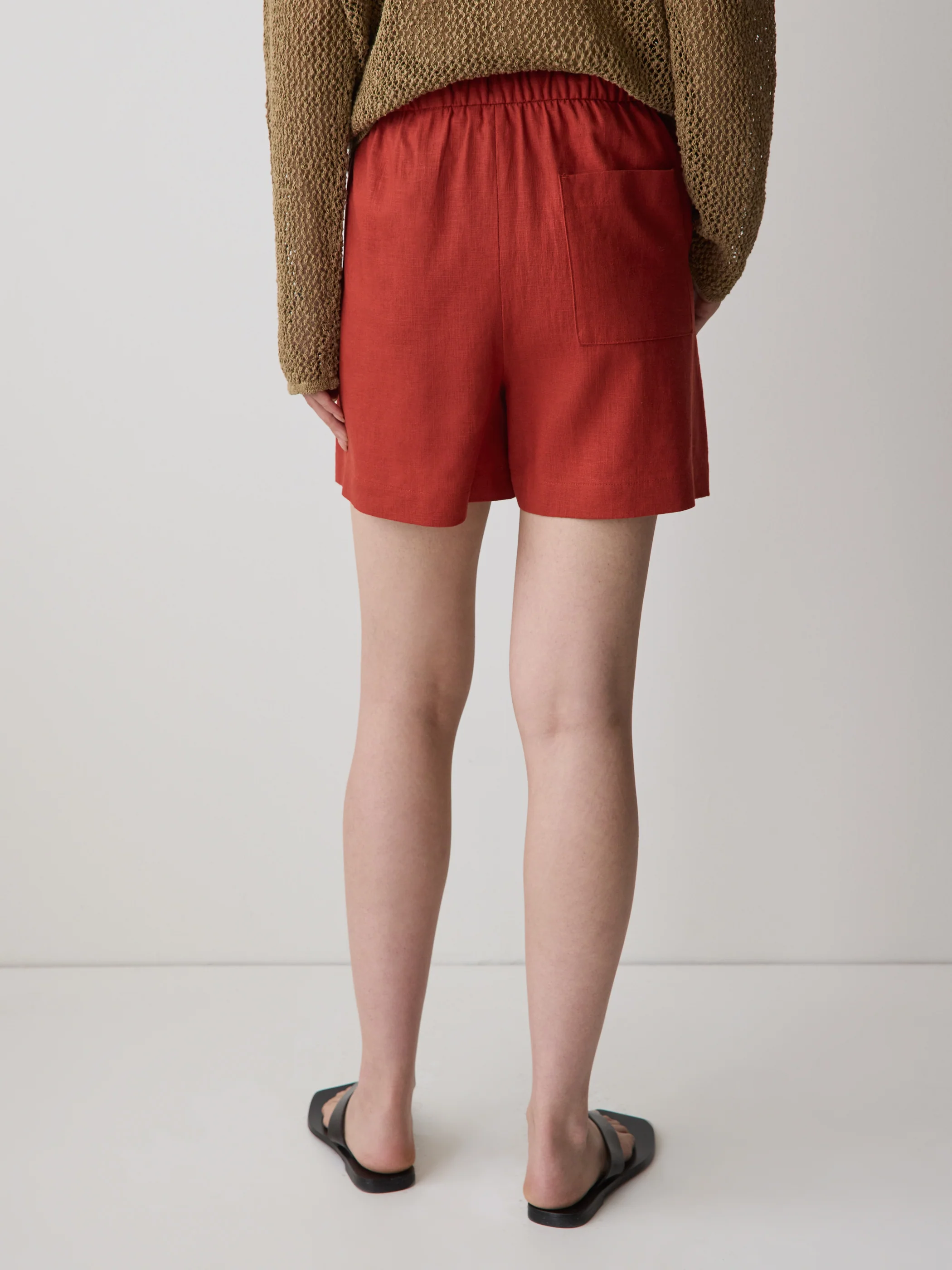 Linen-Blend Mid-Rise Pull-On Short - Image 21