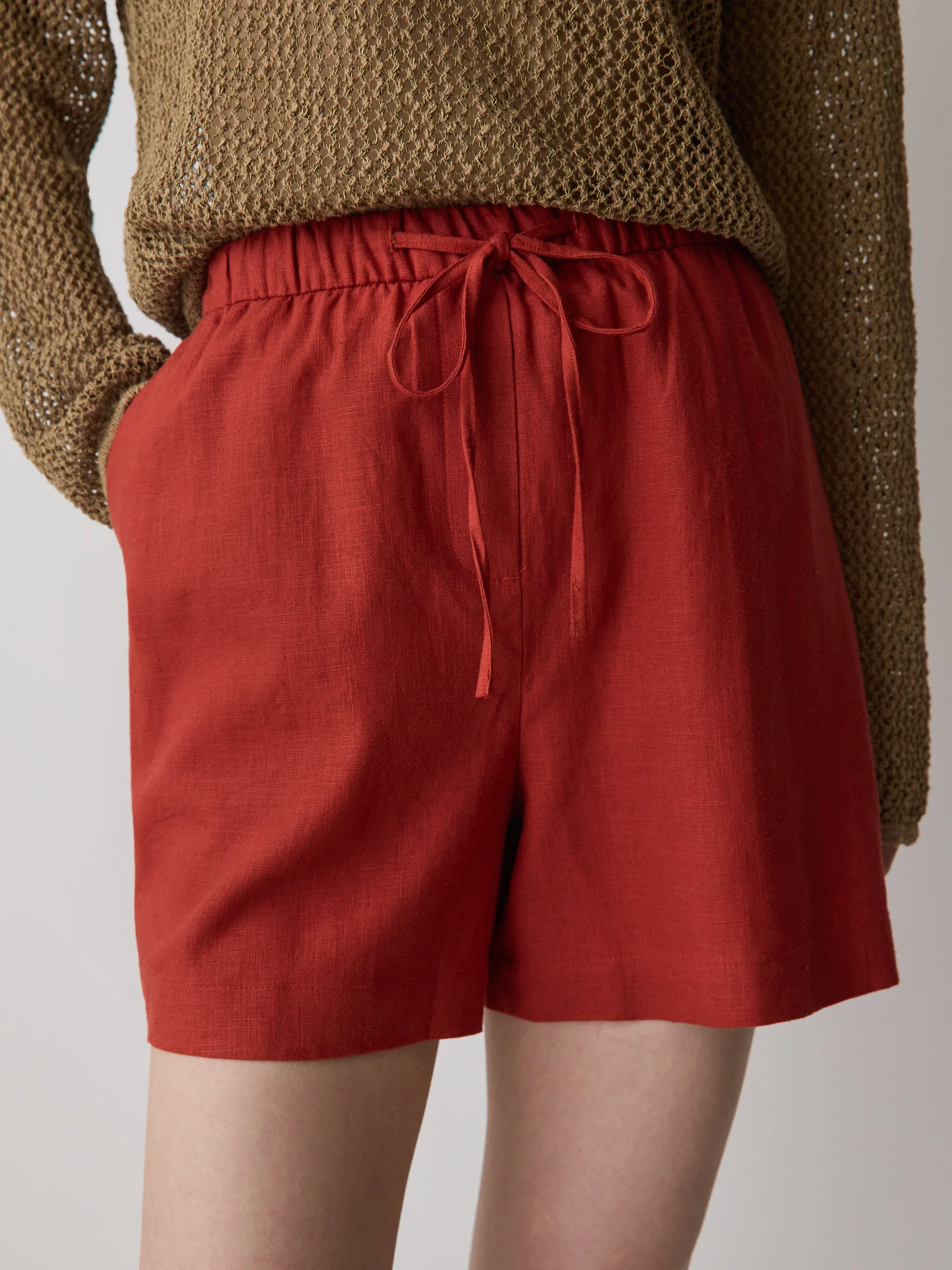 Linen-Blend Mid-Rise Pull-On Short - Image 22