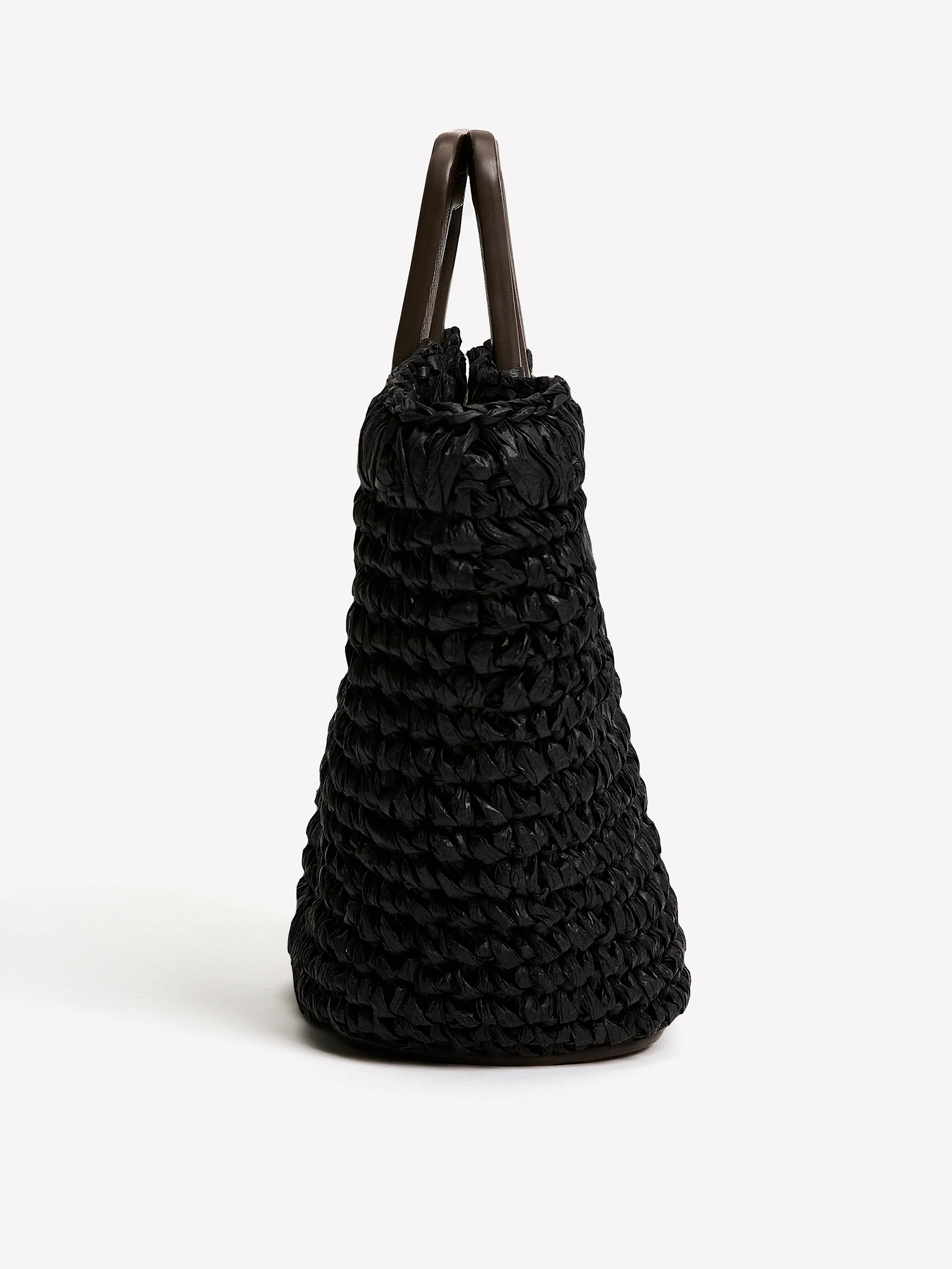 Straw Handbag with Square Handle - Image 3
